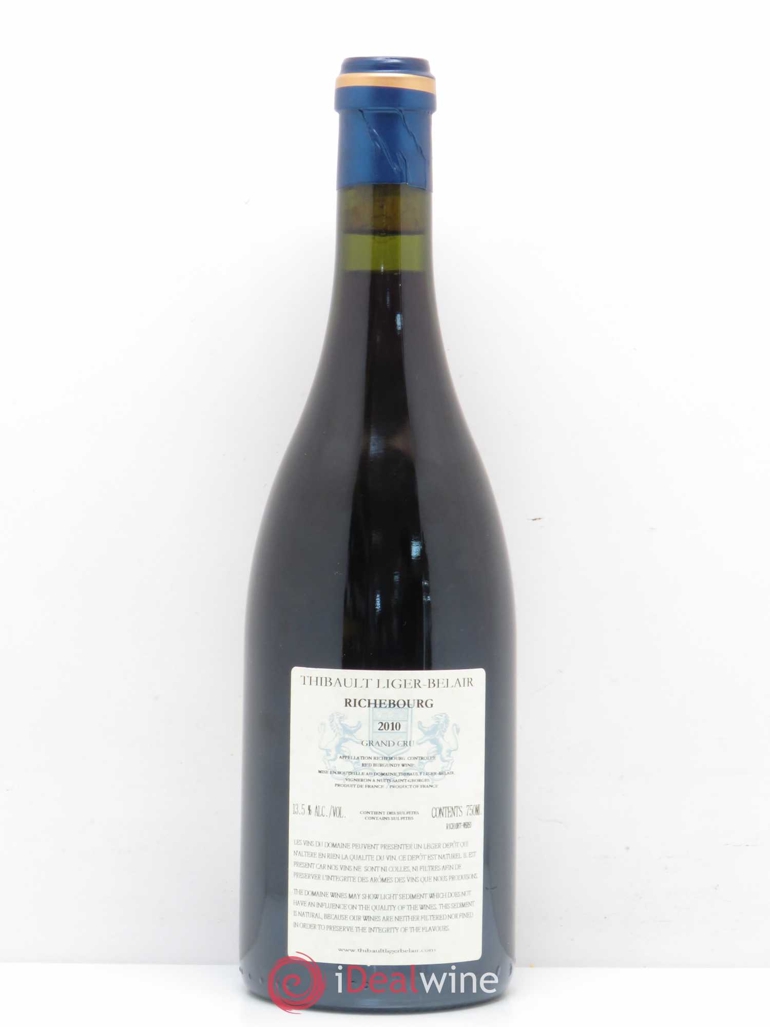 Richebourg Grand Cru Thibault Liger-Belair 2010 - Lot de 1 bouteille - 1