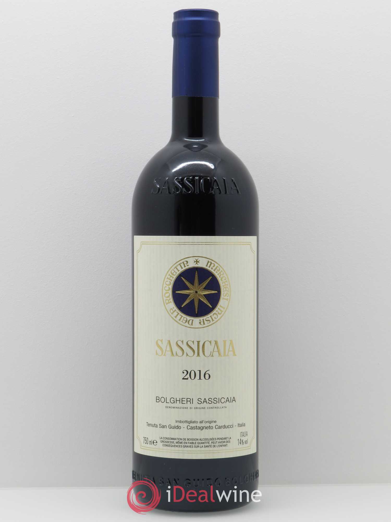 Bolgheri DOC Sassicaia Tenuta San Guido 2016 - Lot de 1 bouteille - 0