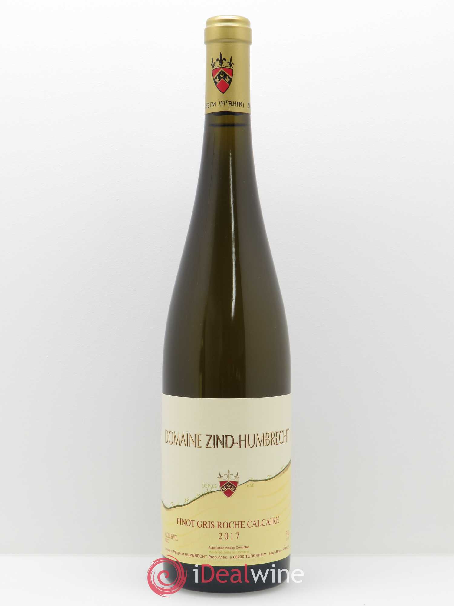 Alsace Pinot Gris Roche Calcaire Zind-Humbrecht (Domaine) 2017 - Lot de 1 bouteille - 0