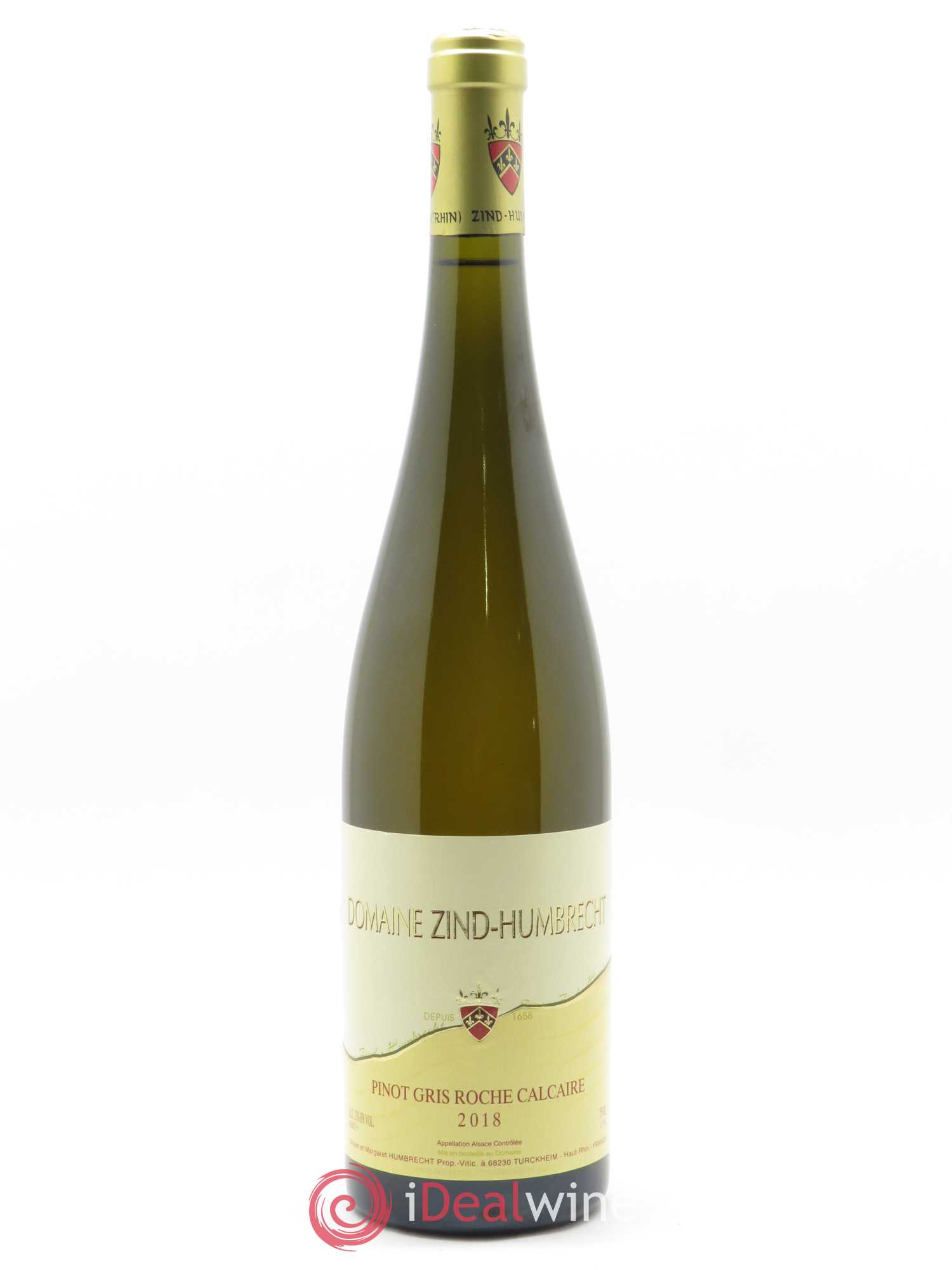 Alsace Pinot Gris Roche Calcaire Zind-Humbrecht (Domaine) 2018 - Lot de 1 bouteille - 0
