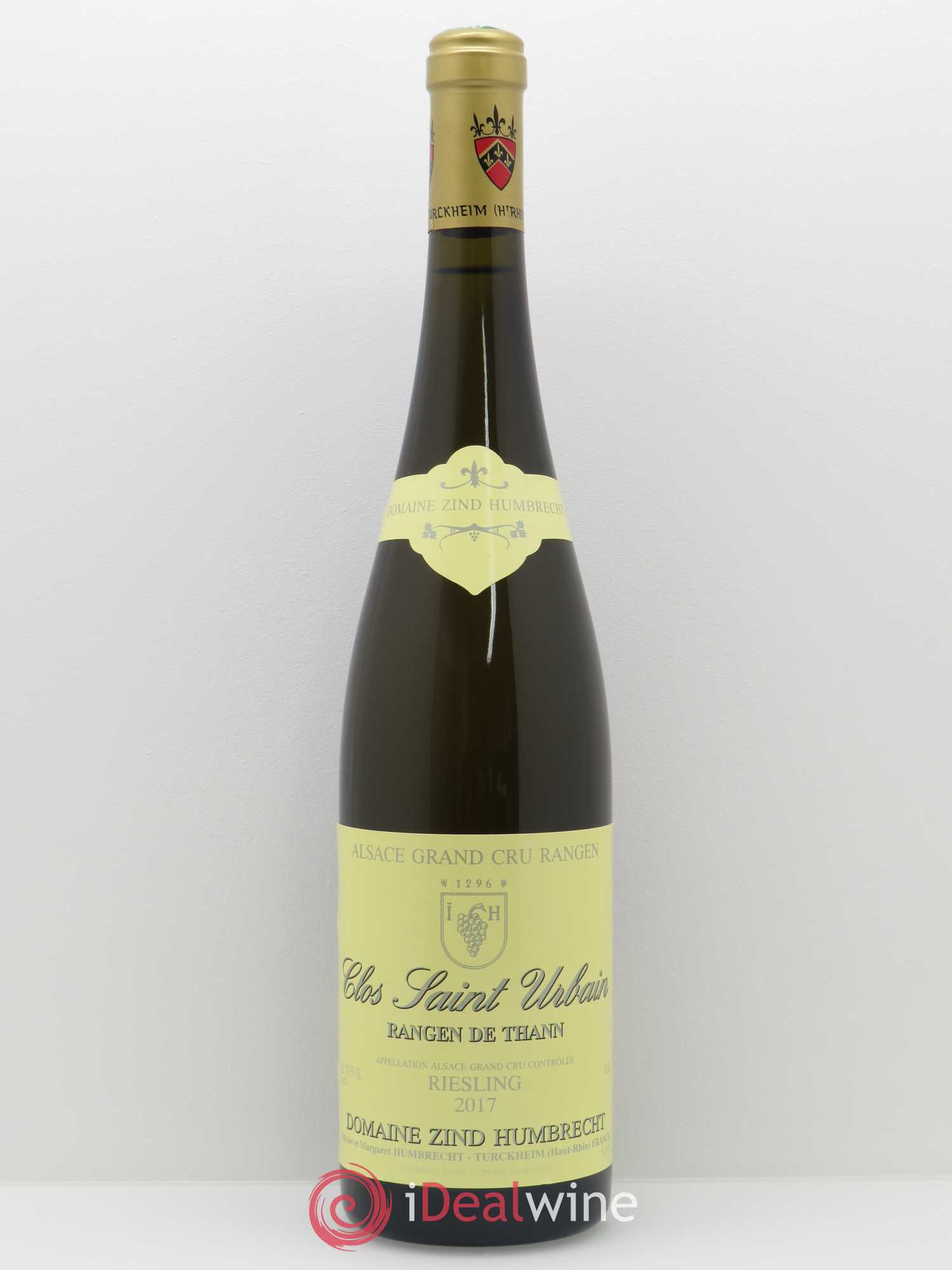 Alsace Riesling Grand Cru Rangen de Thann Clos Saint Urbain Zind-Humbrecht (Domaine) 2017 - Lot de 1 bouteille - 0