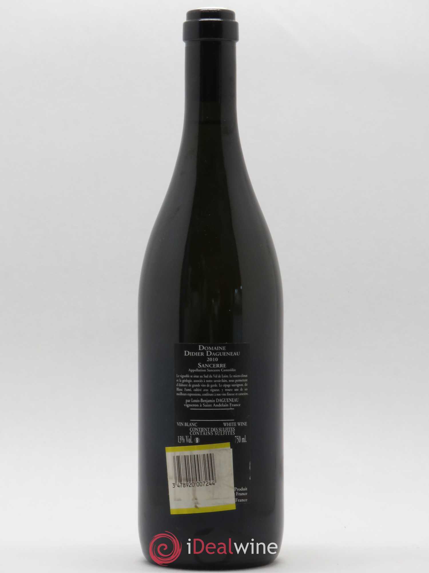 Sancerre Le Mont Damné Chavignol Dagueneau (Domaine Didier - Louis-Benjamin) (sans prix de réserve) 2010 - Lot de 1 bouteille - 1