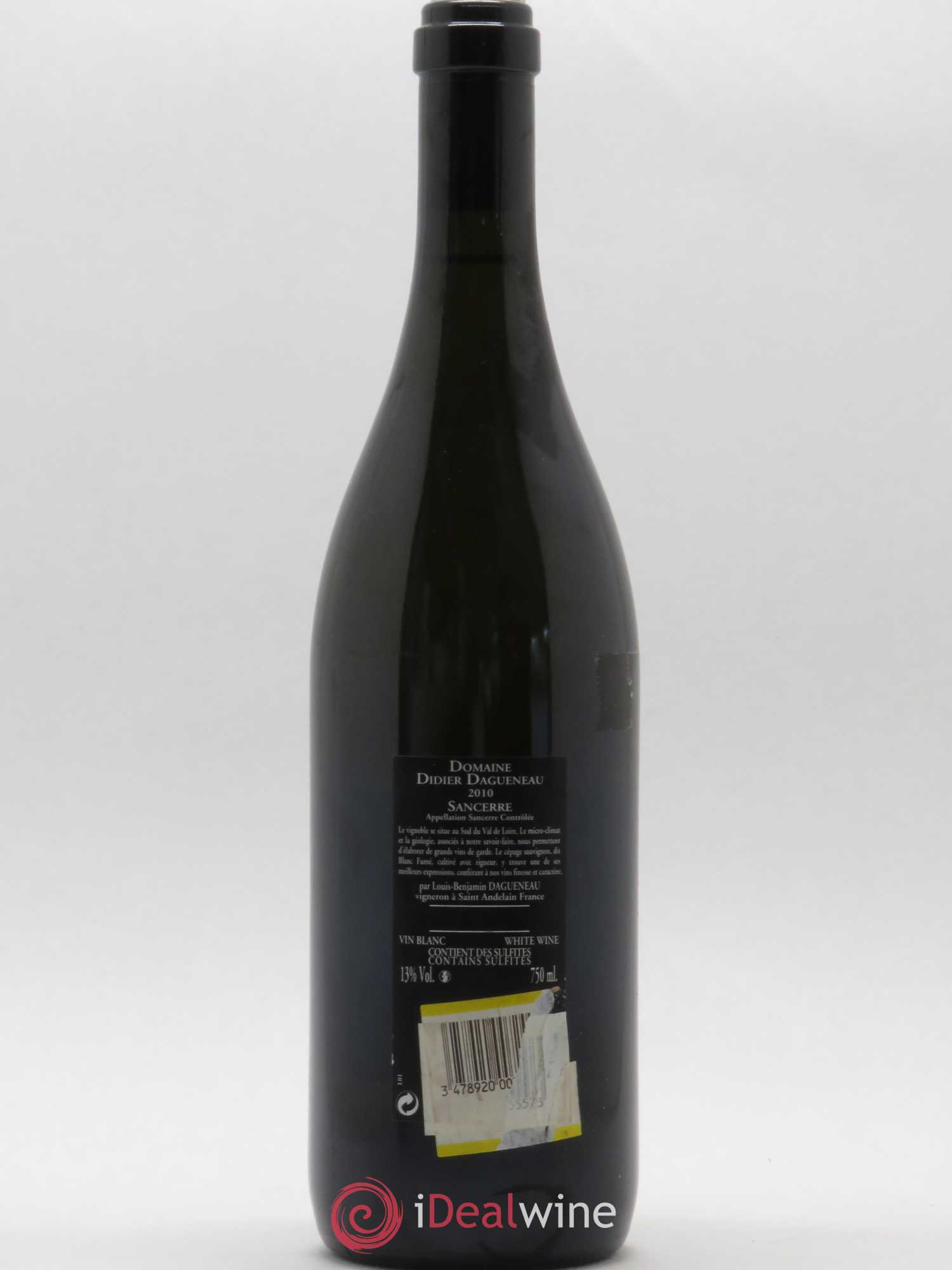 Sancerre Le Mont Damné Chavignol Dagueneau (Domaine Didier - Louis-Benjamin) (sans prix de réserve) 2010 - Lot de 1 bouteille - 1