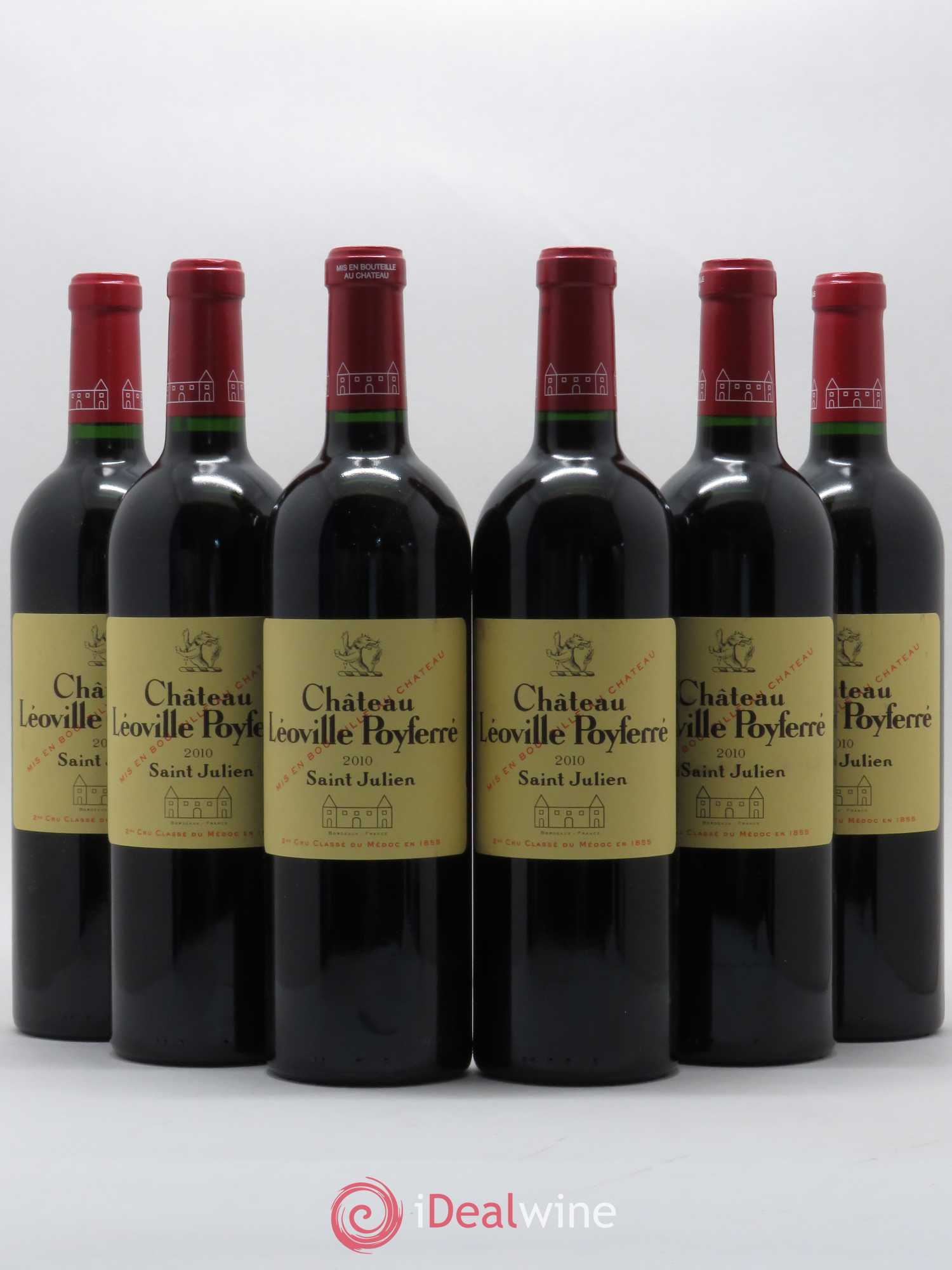 Château Léoville Poyferré 2ème Grand Cru Classé 2010 - Lot de 6 bouteilles - 0