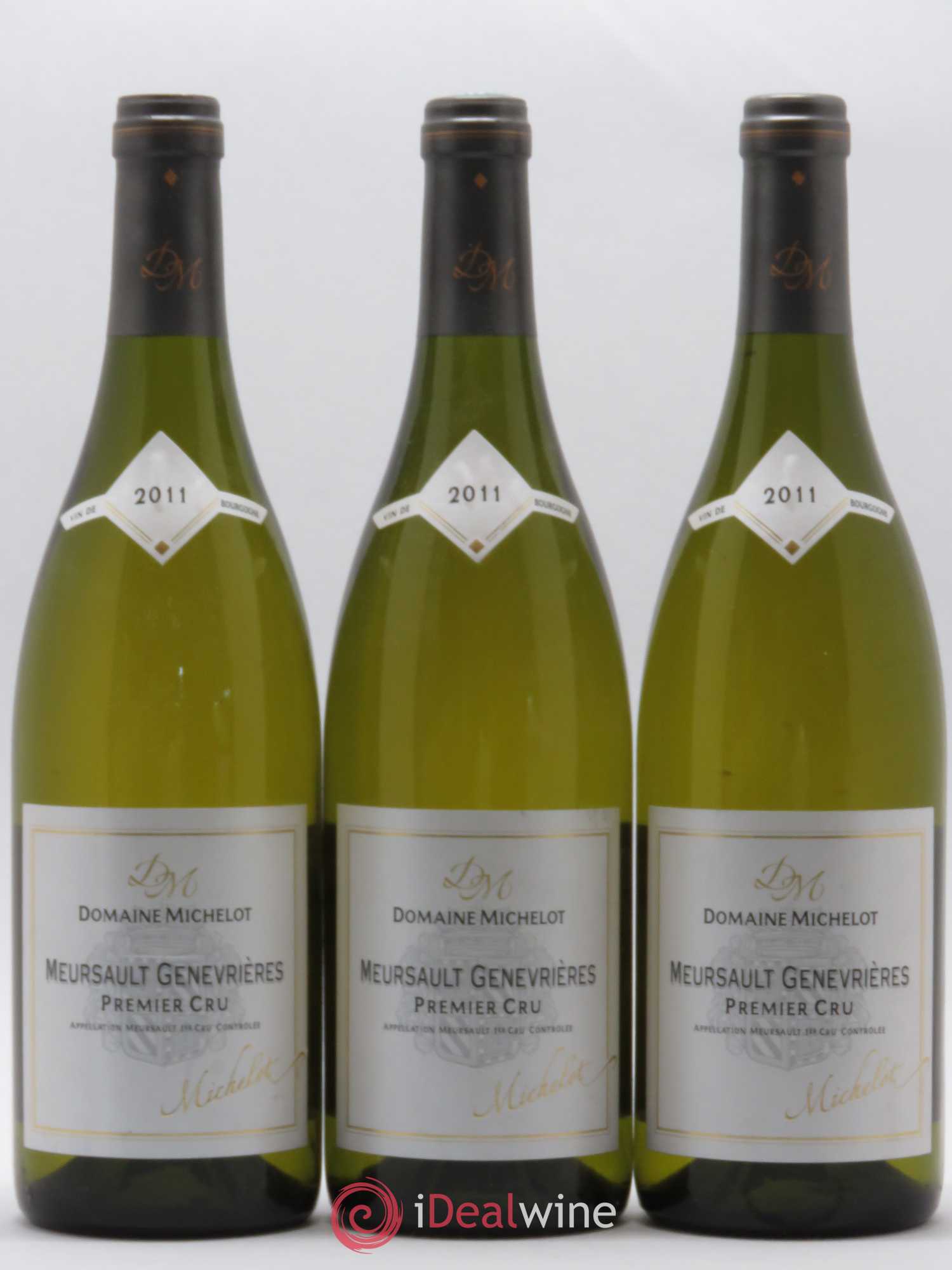Meursault 1er Cru Genevriere Domaine Michelot (sans prix de réserve) 2011 - Posten von 3 Flaschen - 0