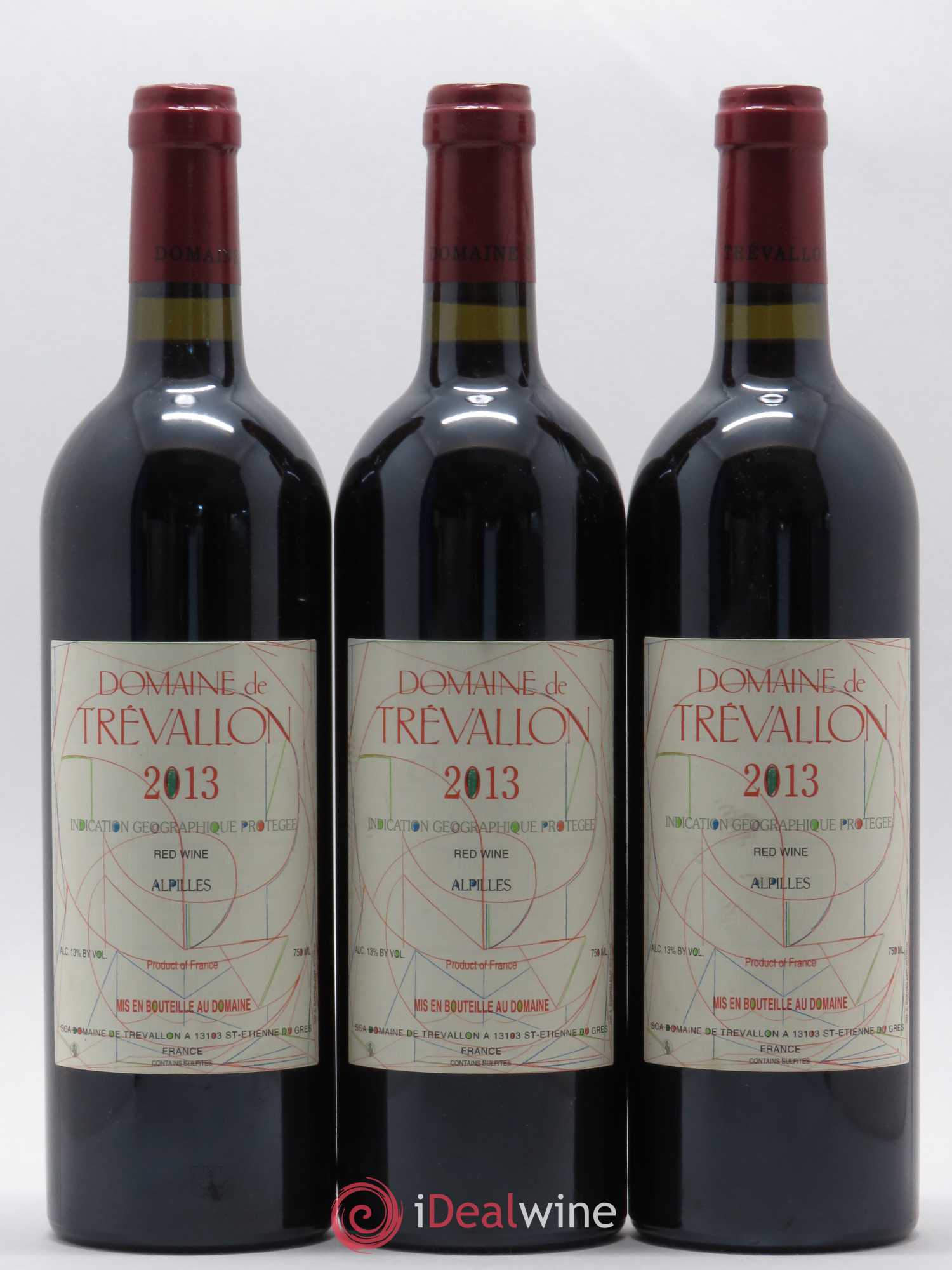 Alpilles Trévallon (Domaine de) Eloi Dürrbach (sans prix de réserve) 2013 - Lot de 3 bouteilles - 0