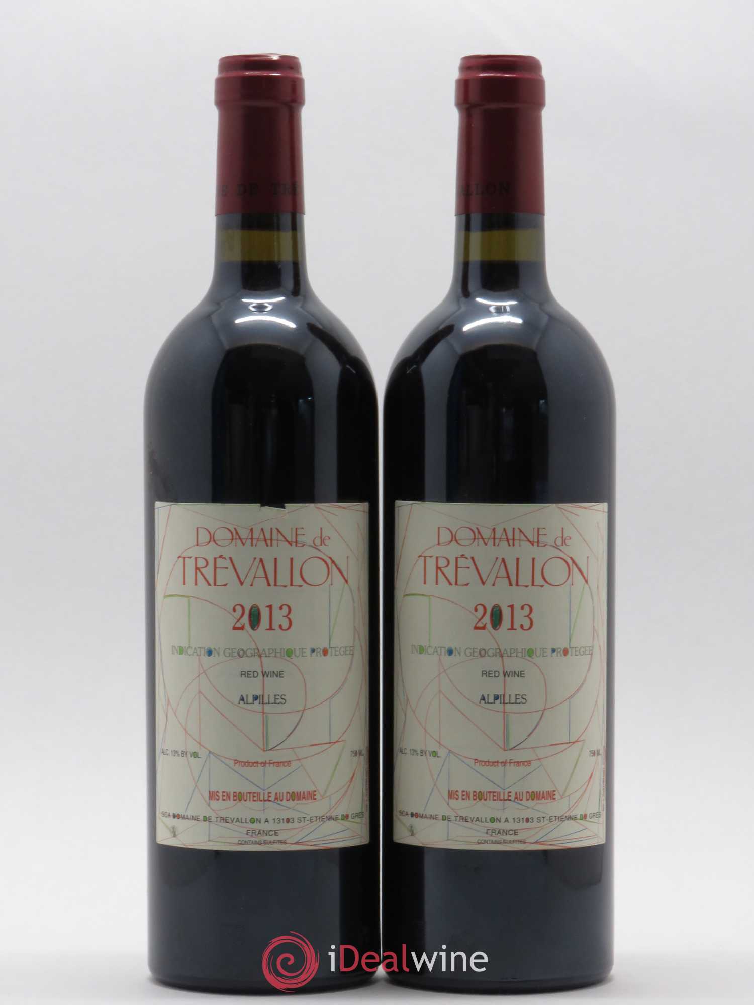 Alpilles Trévallon (Domaine de) Eloi Dürrbach (sans prix de réserve) 2013 - Lot de 2 bouteilles - 0
