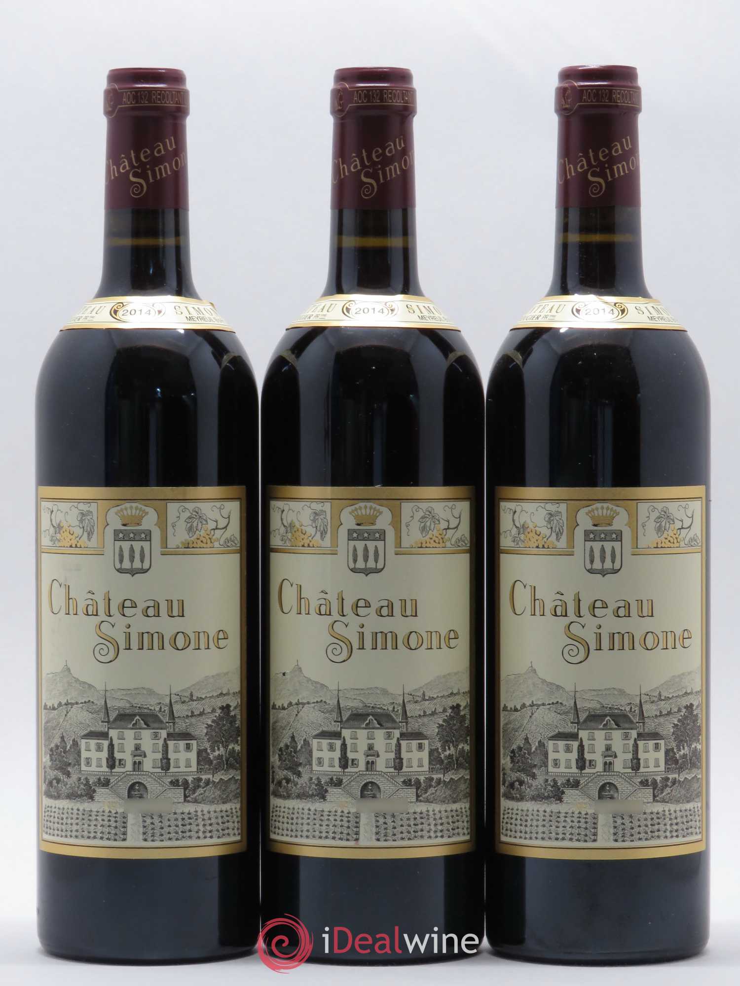 Palette Château Simone Famille Rougier (sans prix de réserve) 2014 - Lot de 3 bouteilles - 0