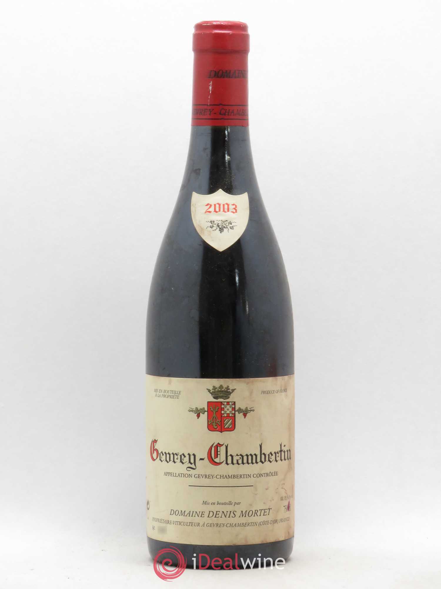 Gevrey-Chambertin Denis Mortet (Domaine) (sans prix de réserve) 2003 - Lot de 1 bouteille - 0