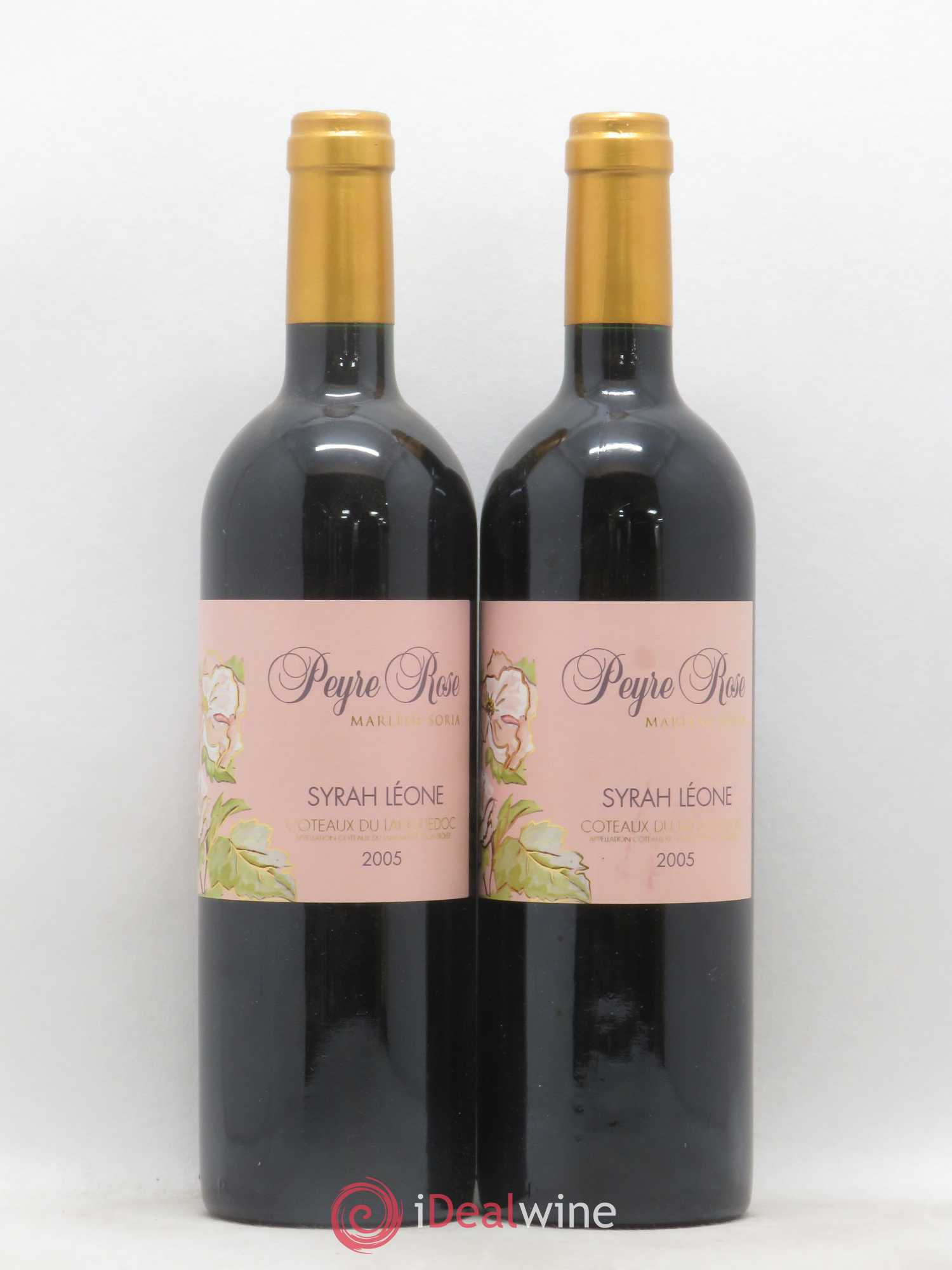 Coteaux du Languedoc Domaine Peyre Rose Belle Léone (anciennement Syrah Léone) Marlène Soria (sans prix de réserve) 2005 - Lot de 2 bouteilles - 0