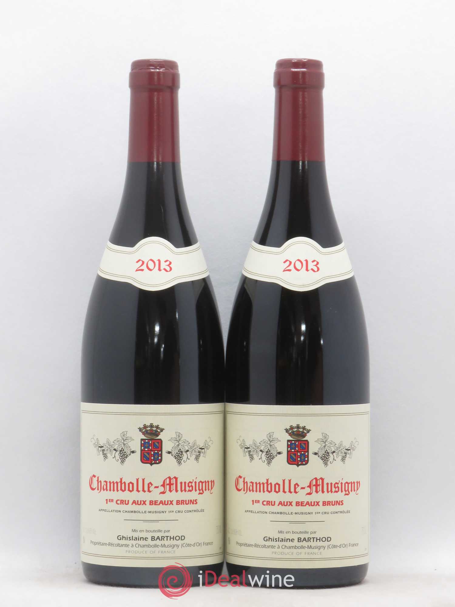 Chambolle-Musigny 1er Cru Aux Beaux Bruns Ghislaine Barthod (sans prix de réserve) 2013 - Lot de 2 bouteilles - 0