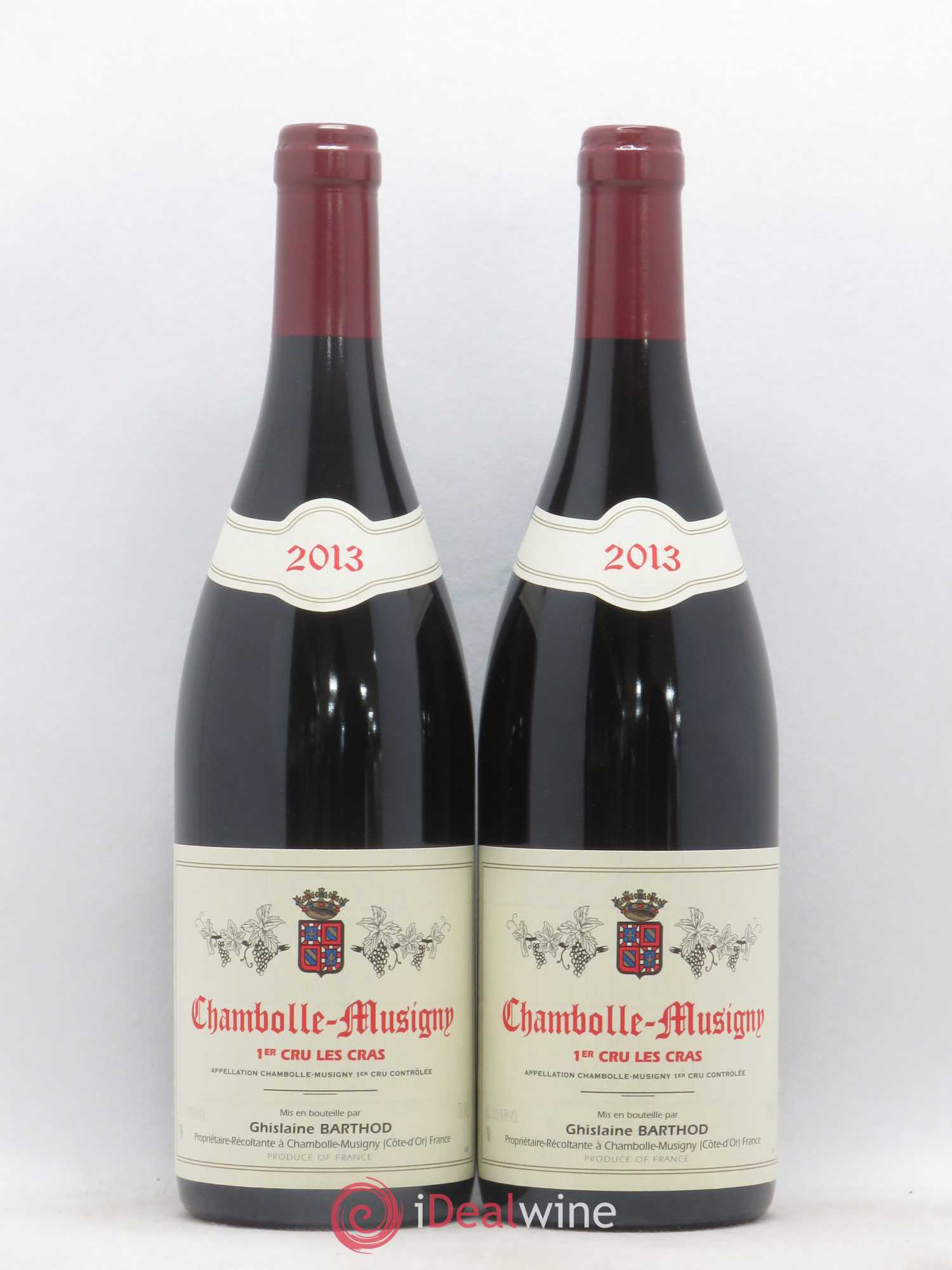 Chambolle-Musigny 1er Cru Les Cras Ghislaine Barthod (sans prix de réserve) 2013 - Lot de 2 bouteilles - 0