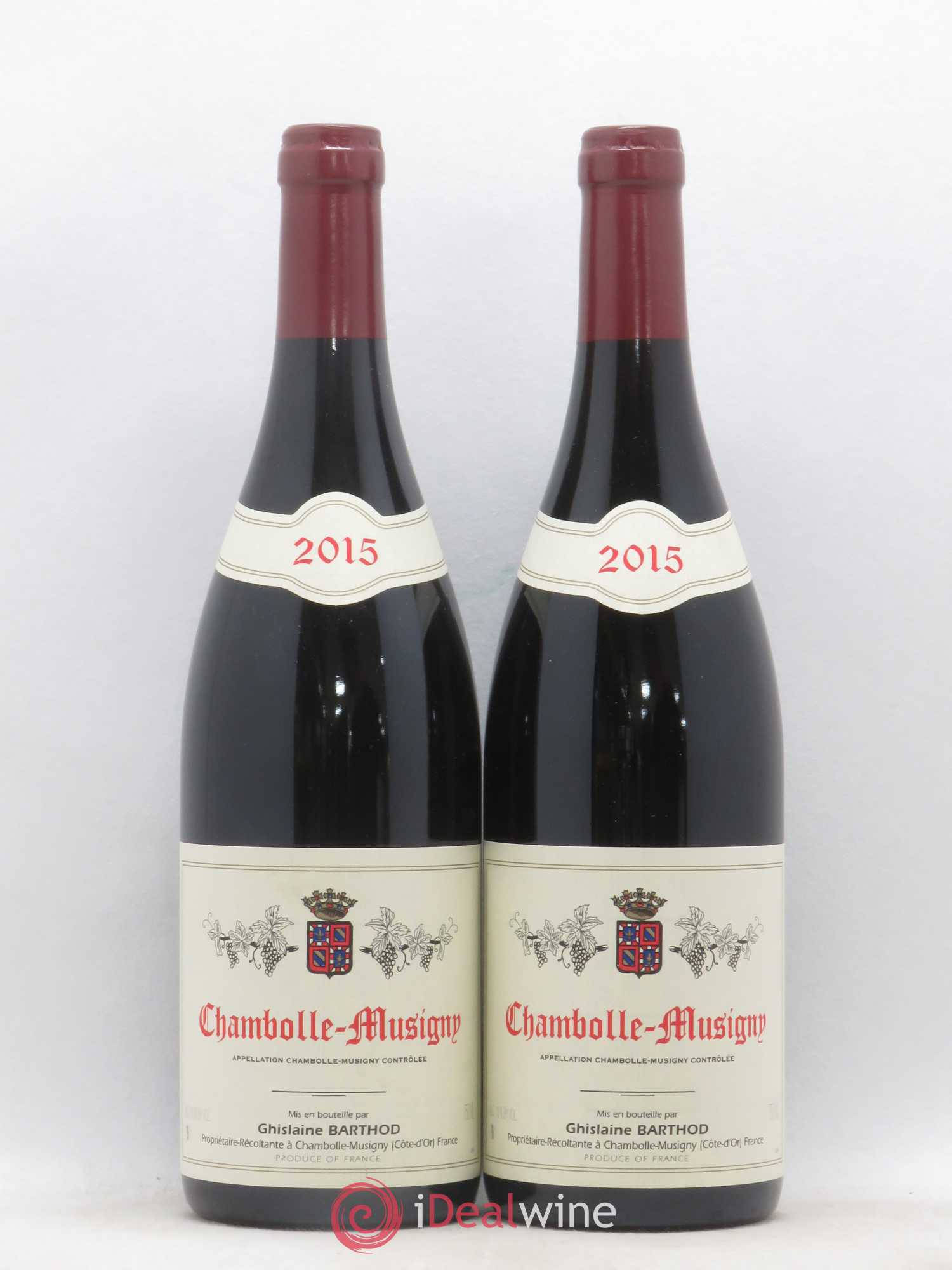 Chambolle-Musigny Ghislaine Barthod (sans prix de réserve) 2015 - Lot de 2 bouteilles - 0