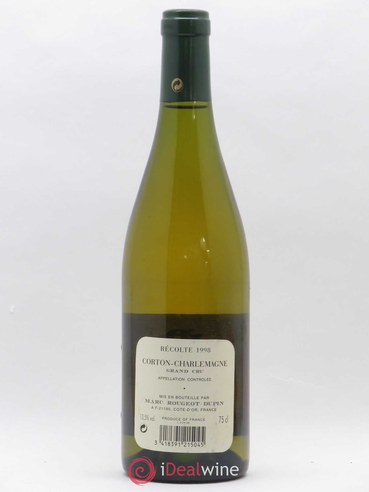 Corton-Charlemagne Grand Cru Marc Rougeot Dupin 1998 - Posten von 1 Flasche - 1