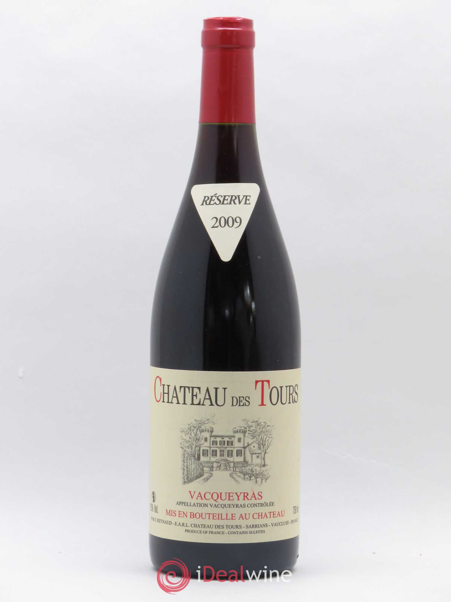 Vacqueyras Château des Tours Emmanuel Reynaud 2009 - Lot de 1 bouteille - 0