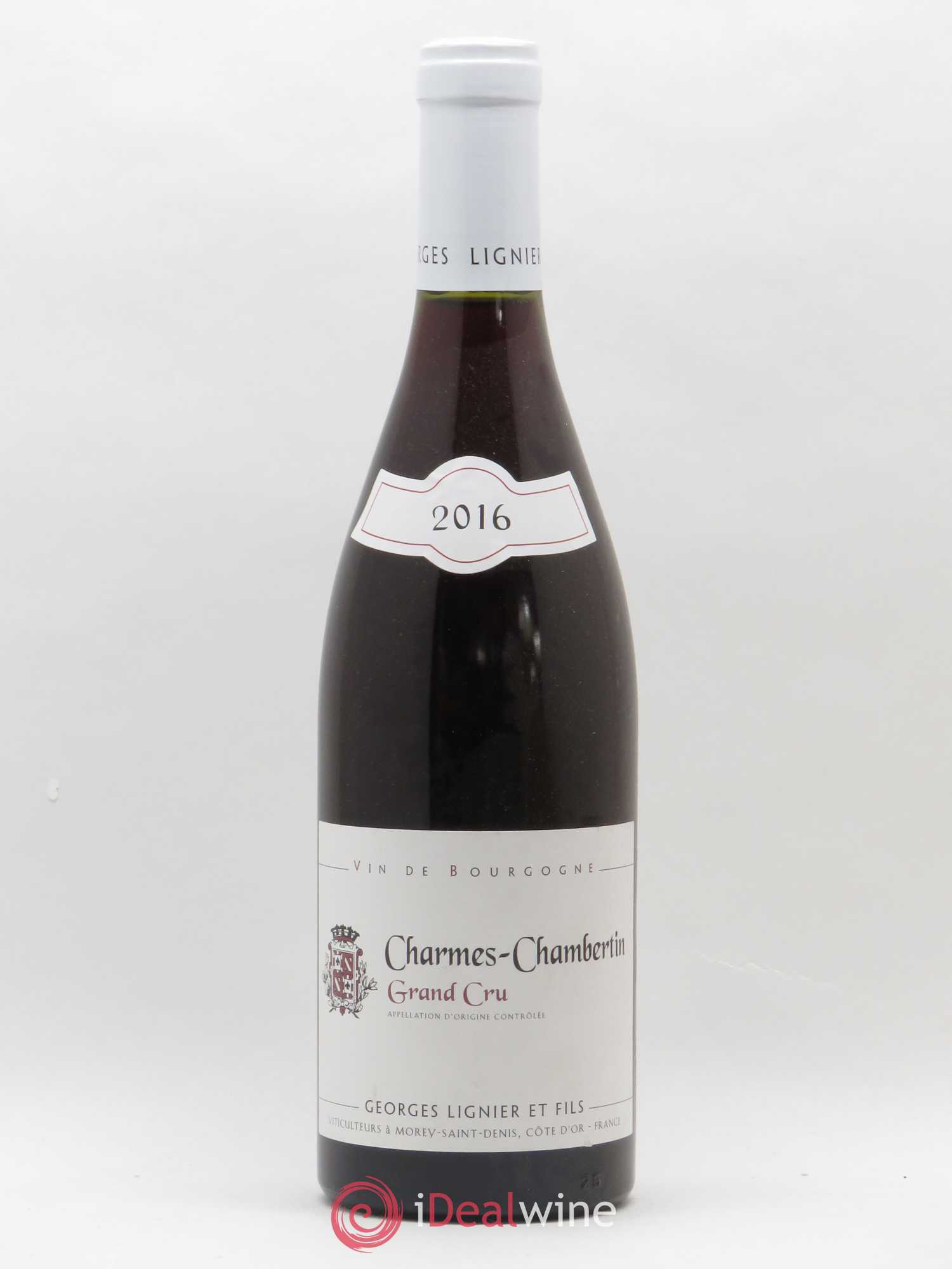 Charmes-Chambertin Grand Cru Georges Lignier 2016 - Lot de 1 bouteille - 0