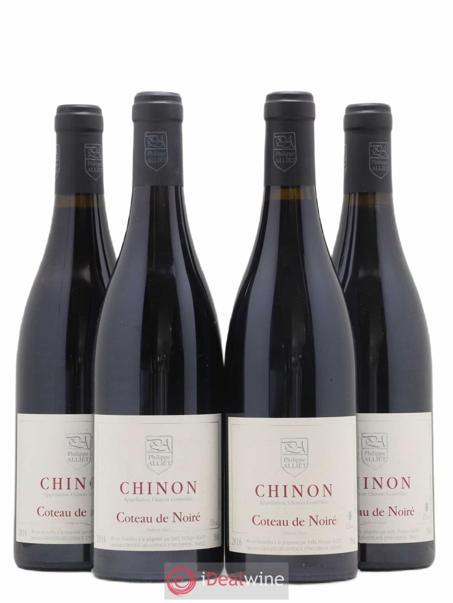 Chinon Coteau de Noiré Philippe Alliet 2016 - Lot de 4 bouteilles - 0
