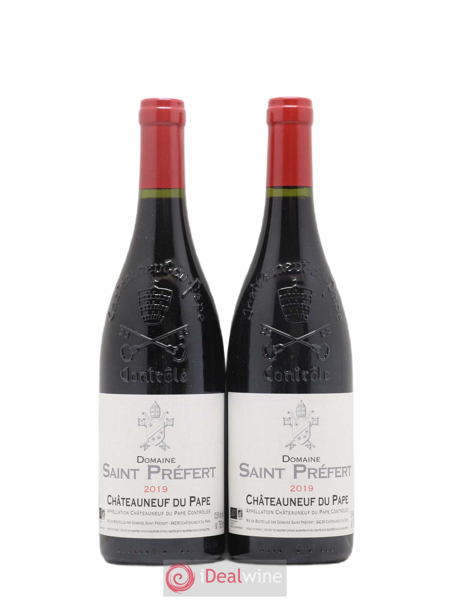 Châteauneuf-du-Pape Domaine Saint-Préfert 2019 - Lot de 2 bouteilles - 0