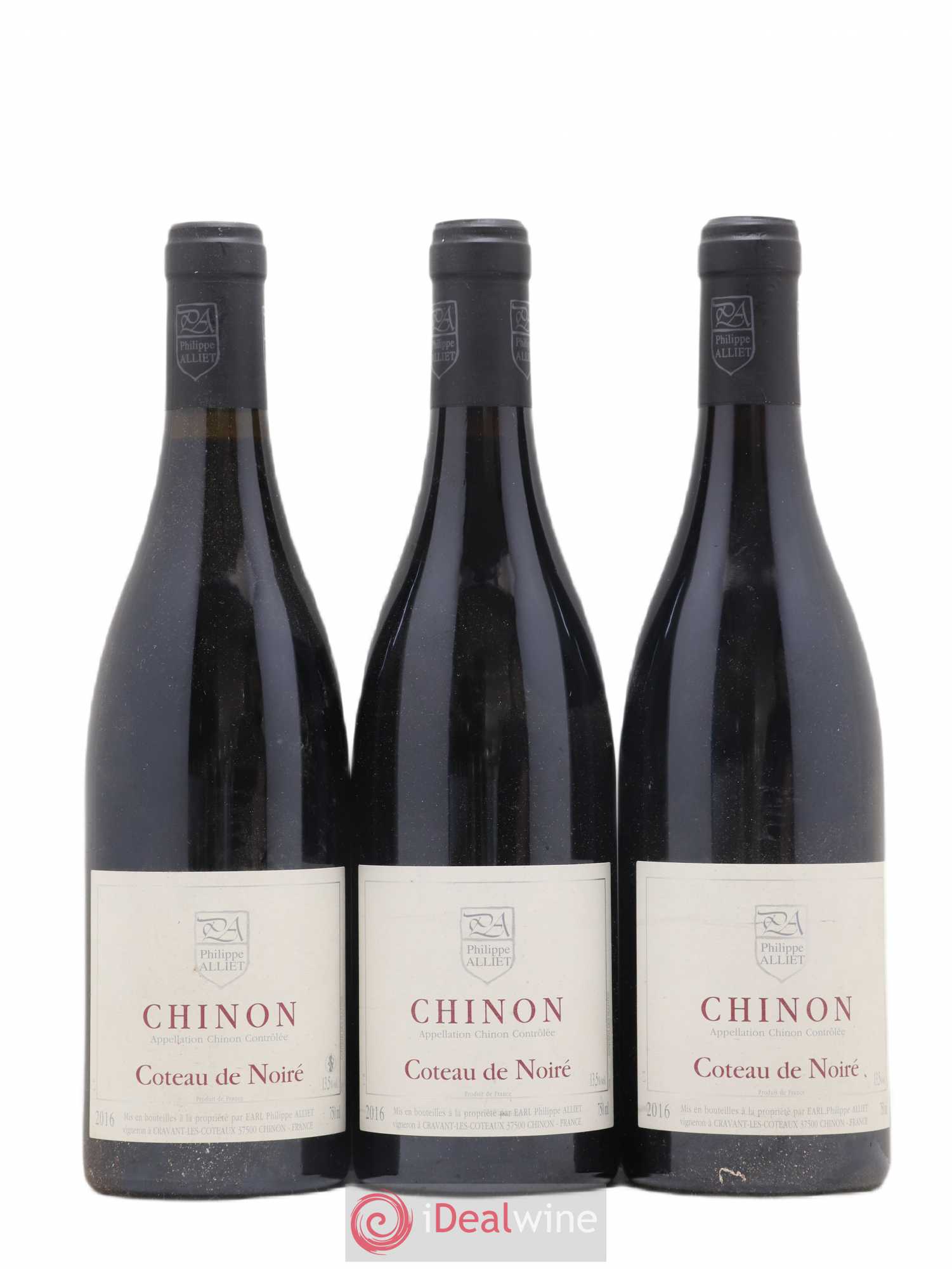 Chinon Coteau de Noiré Philippe Alliet 2016 - Lot de 3 bouteilles - 0