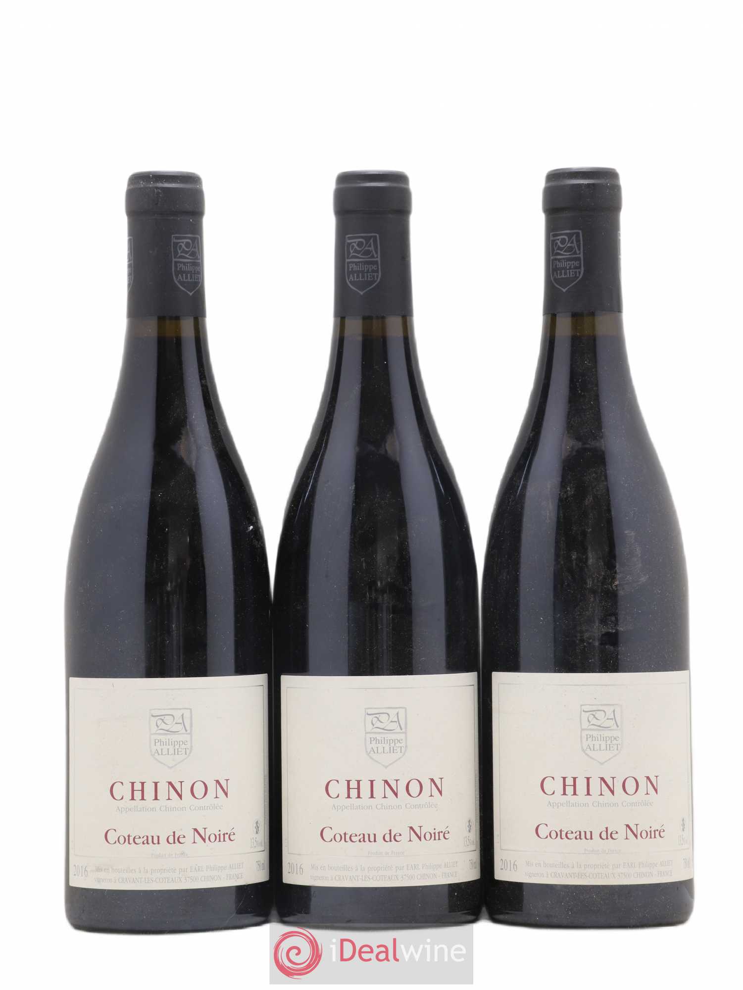 Chinon Coteau de Noiré Philippe Alliet 2016 - Lot de 3 bouteilles - 0
