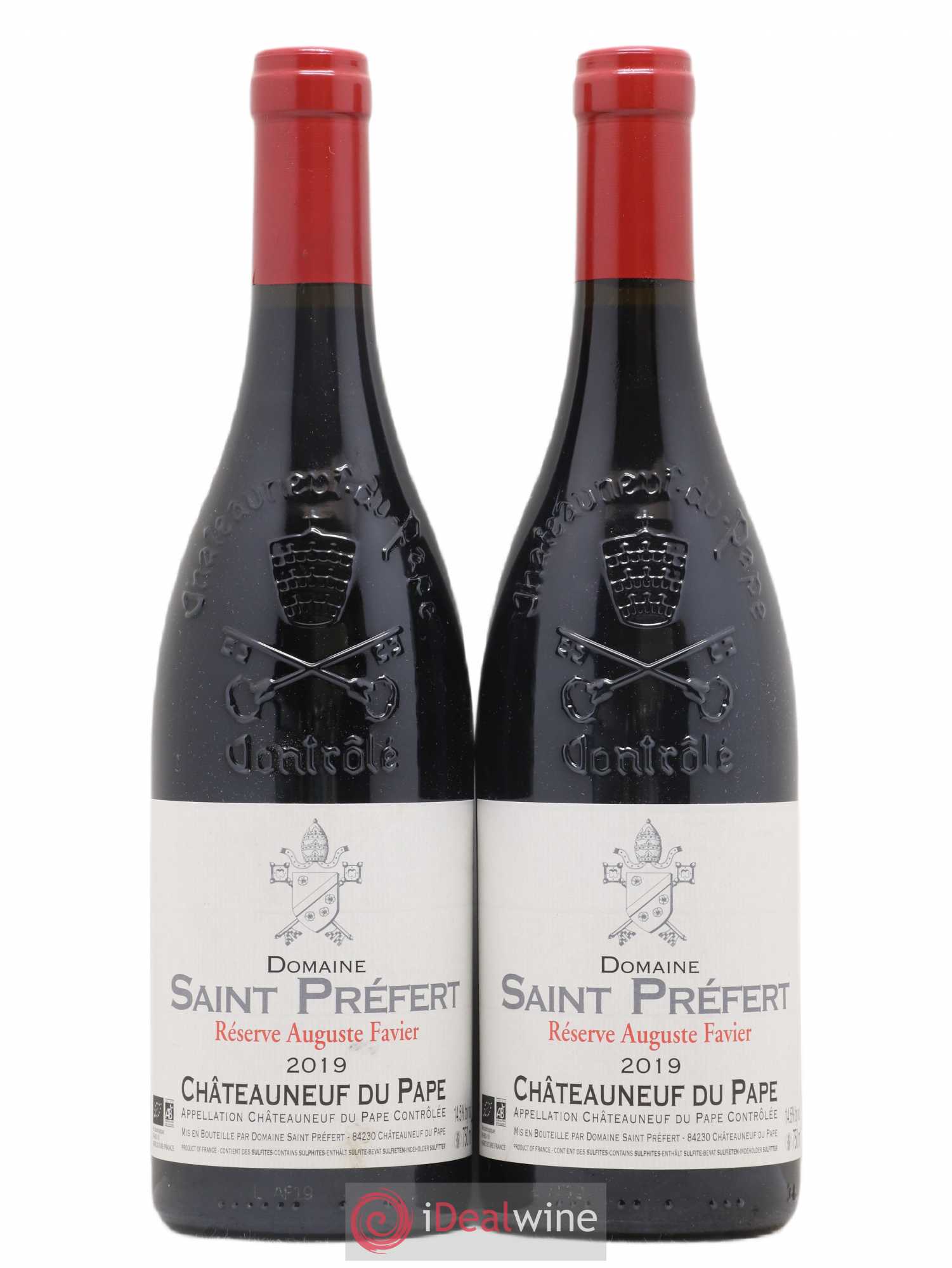 Châteauneuf-du-Pape Réserve Auguste Favier Domaine Saint-Préfert 2019 - Lot de 2 bouteilles - 0