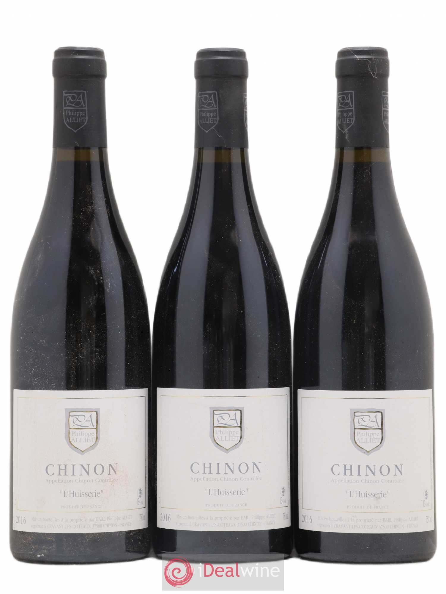 Chinon L'Huisserie Philippe Alliet 2016 - Lot de 3 bouteilles - 0