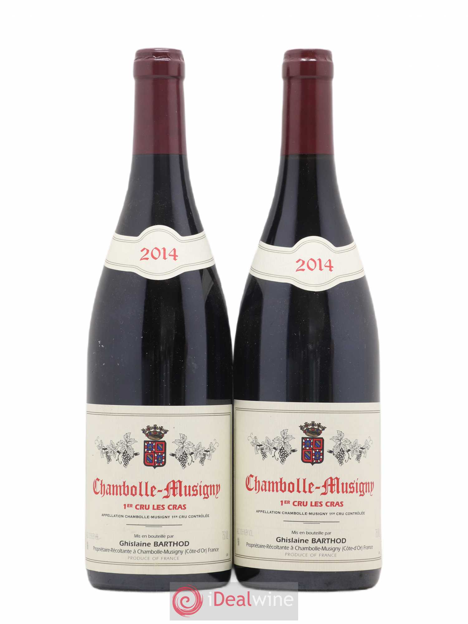 Chambolle-Musigny 1er Cru Les Cras Ghislaine Barthod 2014 - Lot de 2 bouteilles - 0