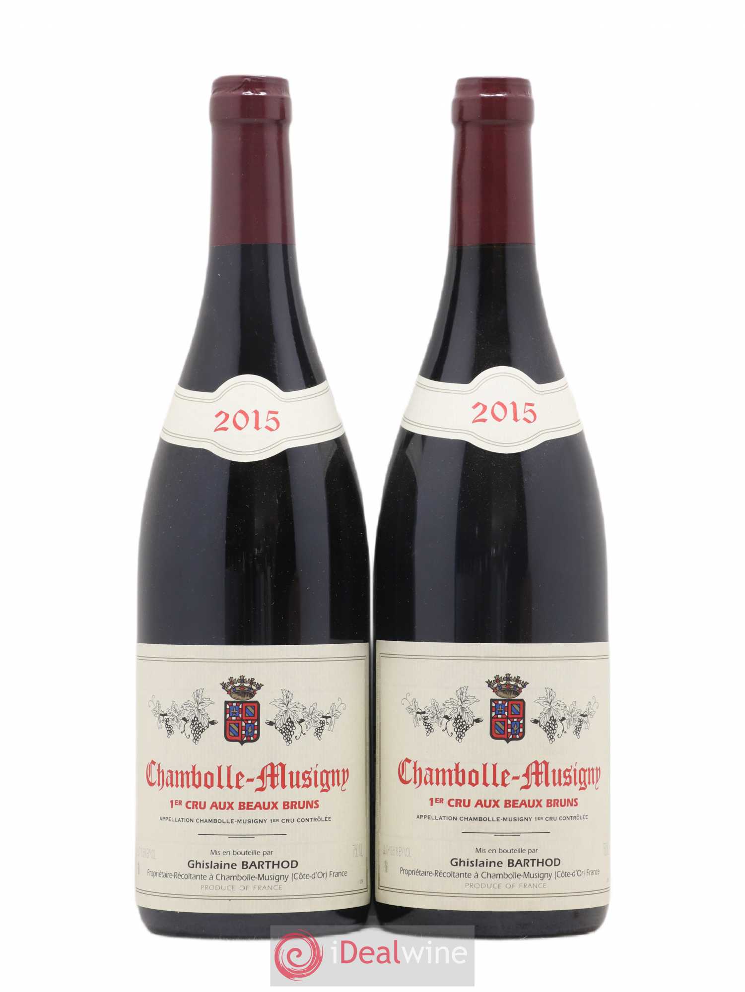 Chambolle-Musigny 1er Cru Aux Beaux Bruns Ghislaine Barthod 2015 - Lot de 2 bouteilles - 0