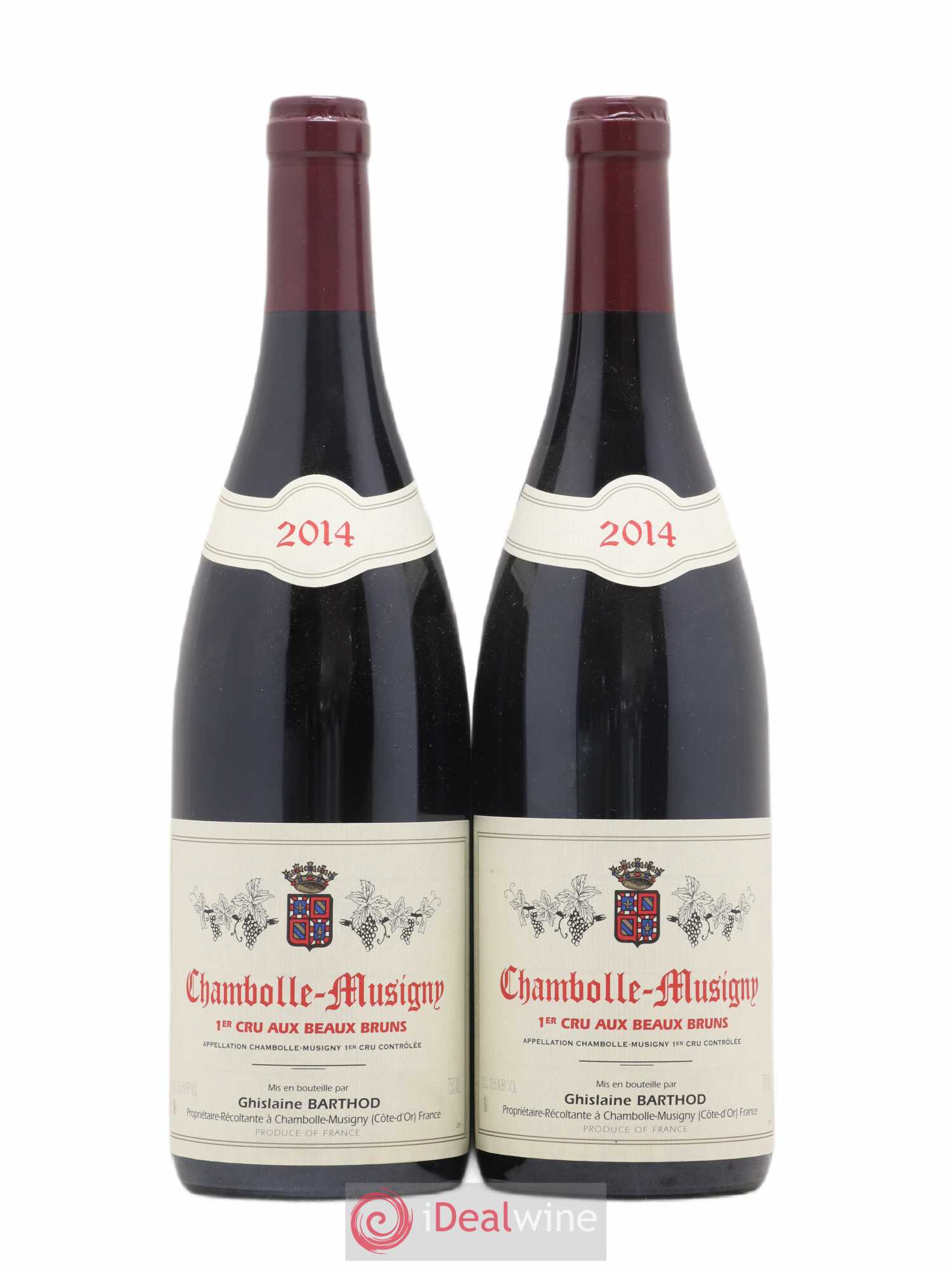 Chambolle-Musigny 1er Cru Aux Beaux Bruns Ghislaine Barthod 2014 - Lot de 2 bouteilles - 0