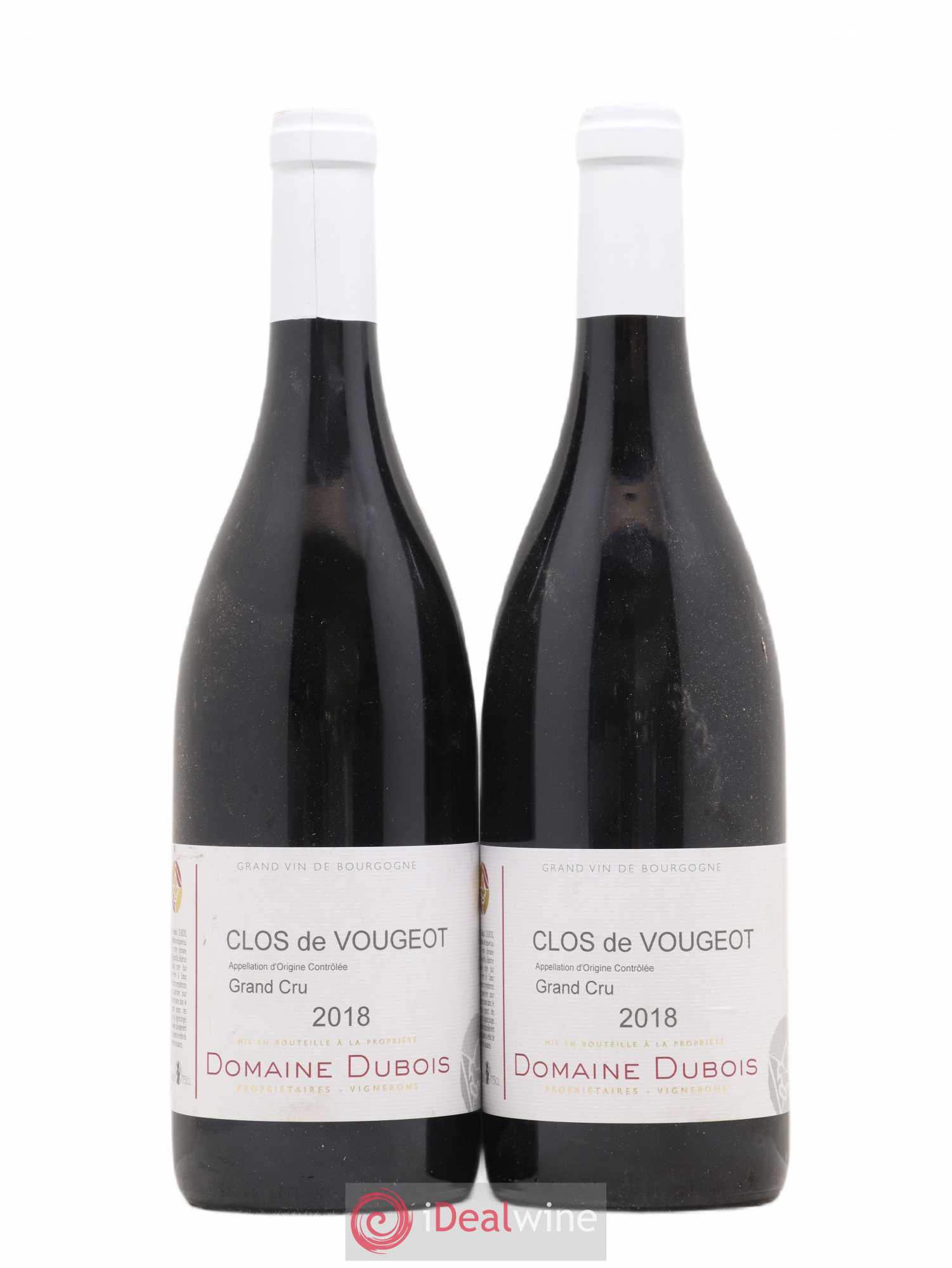 Clos de Vougeot Grand Cru Domaine Dubois 2018 - Lot de 2 bouteilles - 0