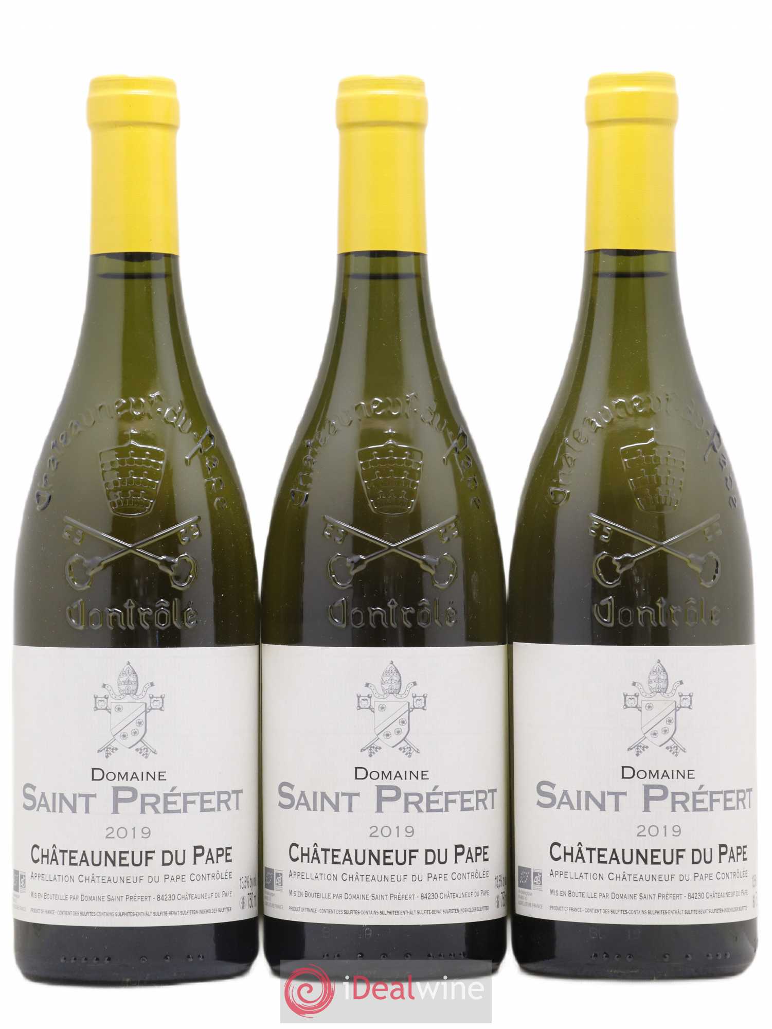 Châteauneuf-du-Pape Domaine de Saint Préfert 2019 - Lot de 3 bouteilles - 0