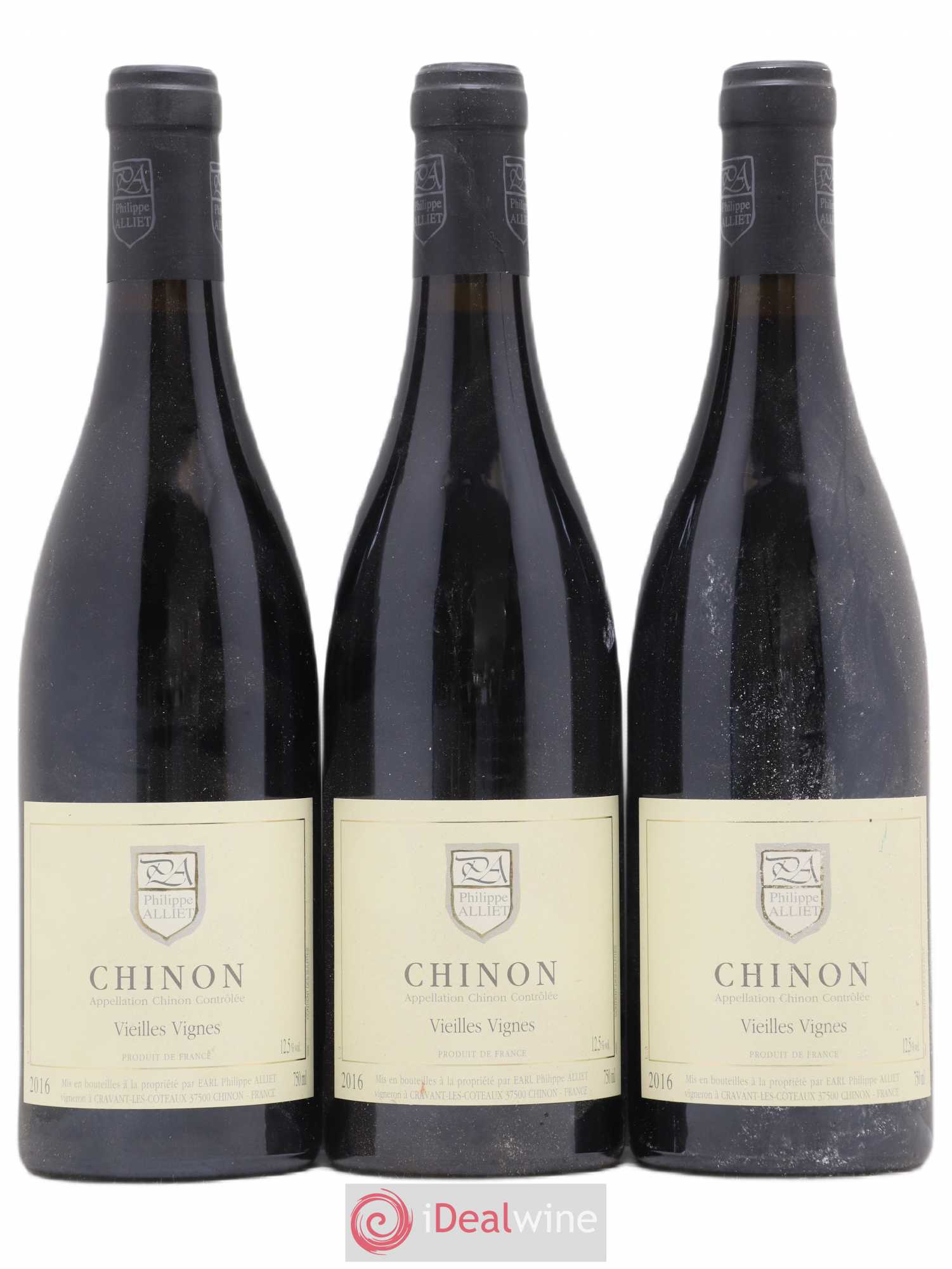 Chinon Vieilles Vignes Philippe Alliet 2016 - Lot de 3 bouteilles - 0