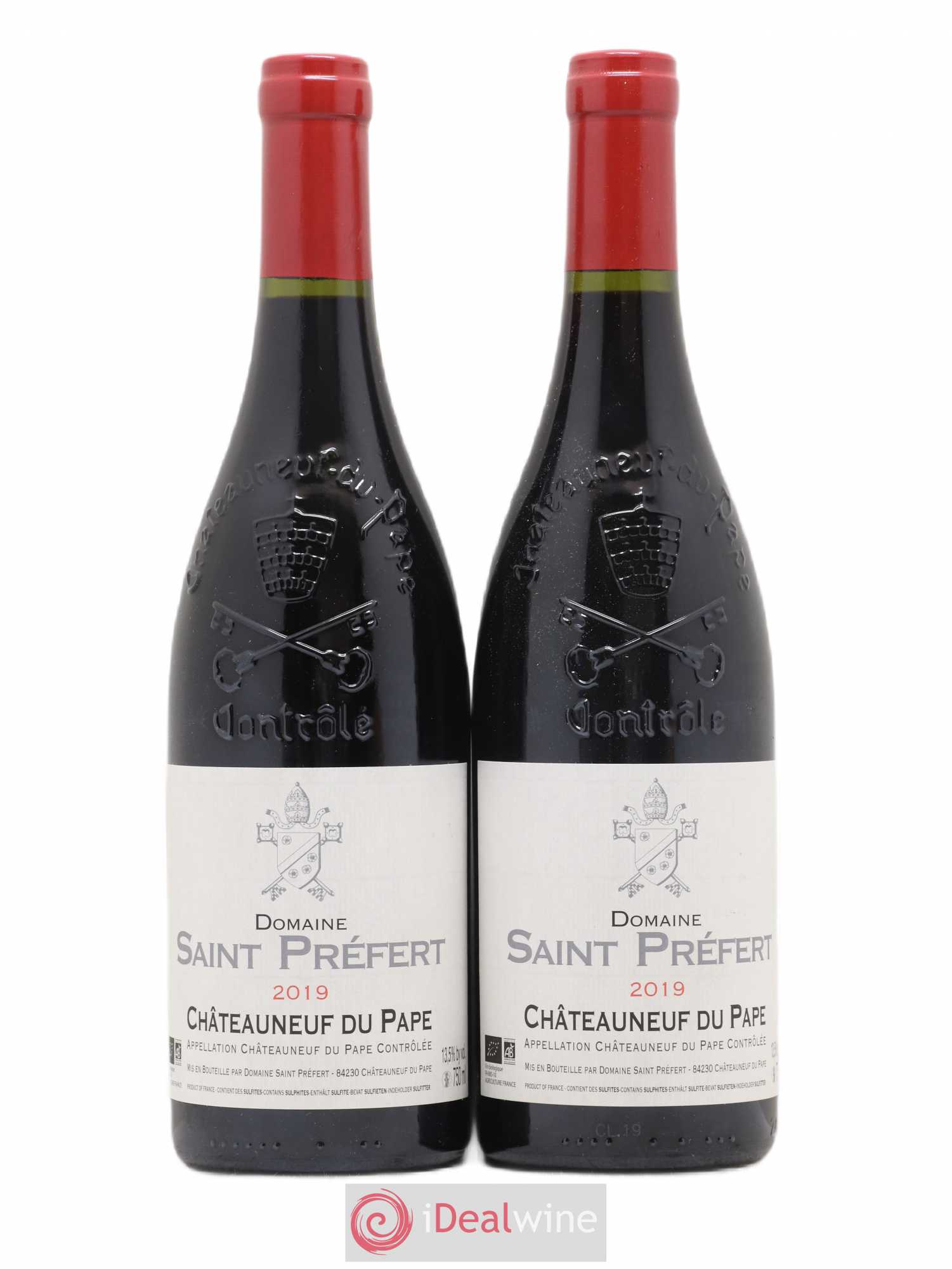 Châteauneuf-du-Pape Domaine Saint-Préfert 2019 - Lot de 2 bouteilles - 0