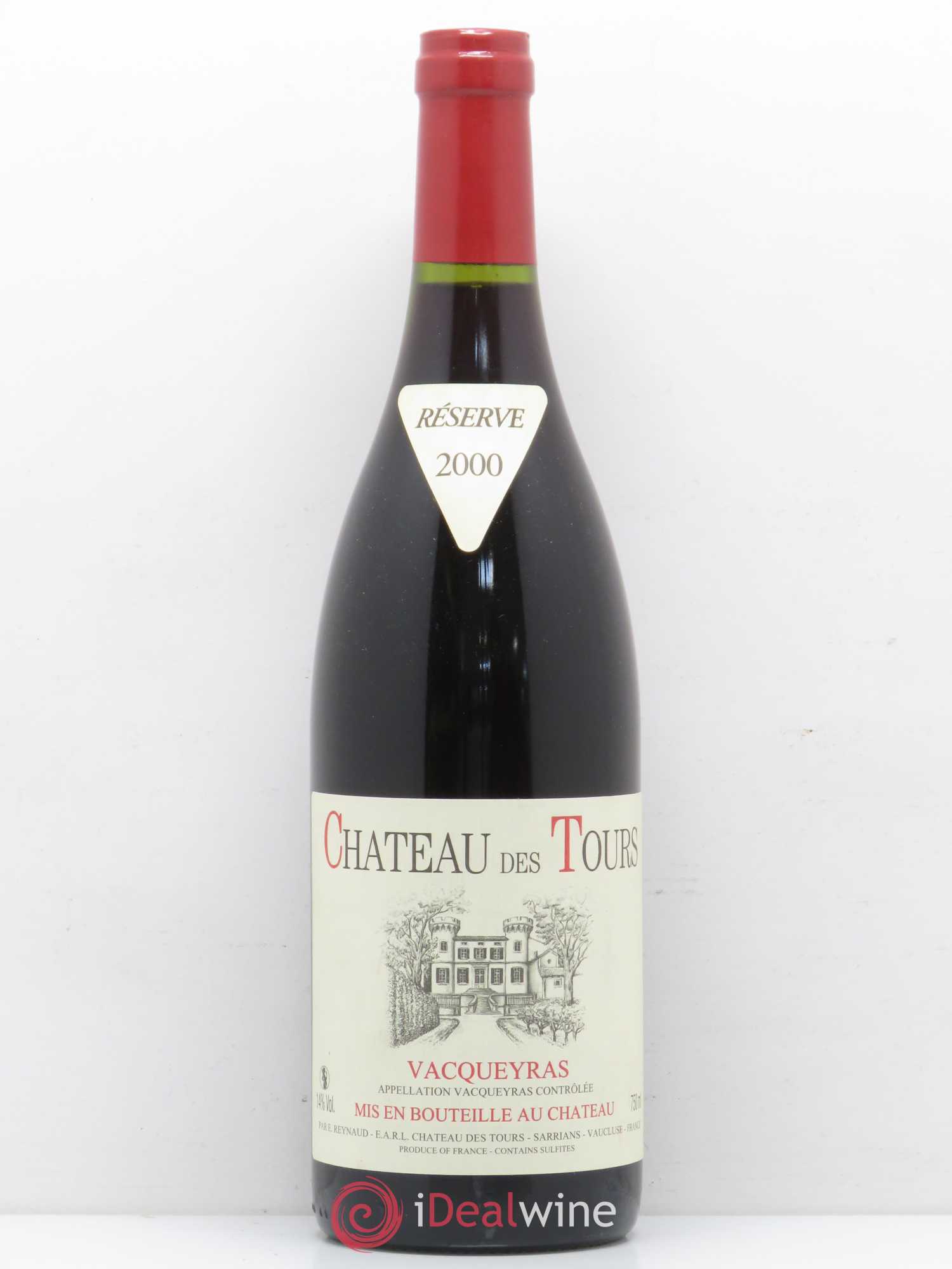 Vacqueyras Château des Tours Emmanuel Reynaud 2000 - Lot de 1 bouteille - 0
