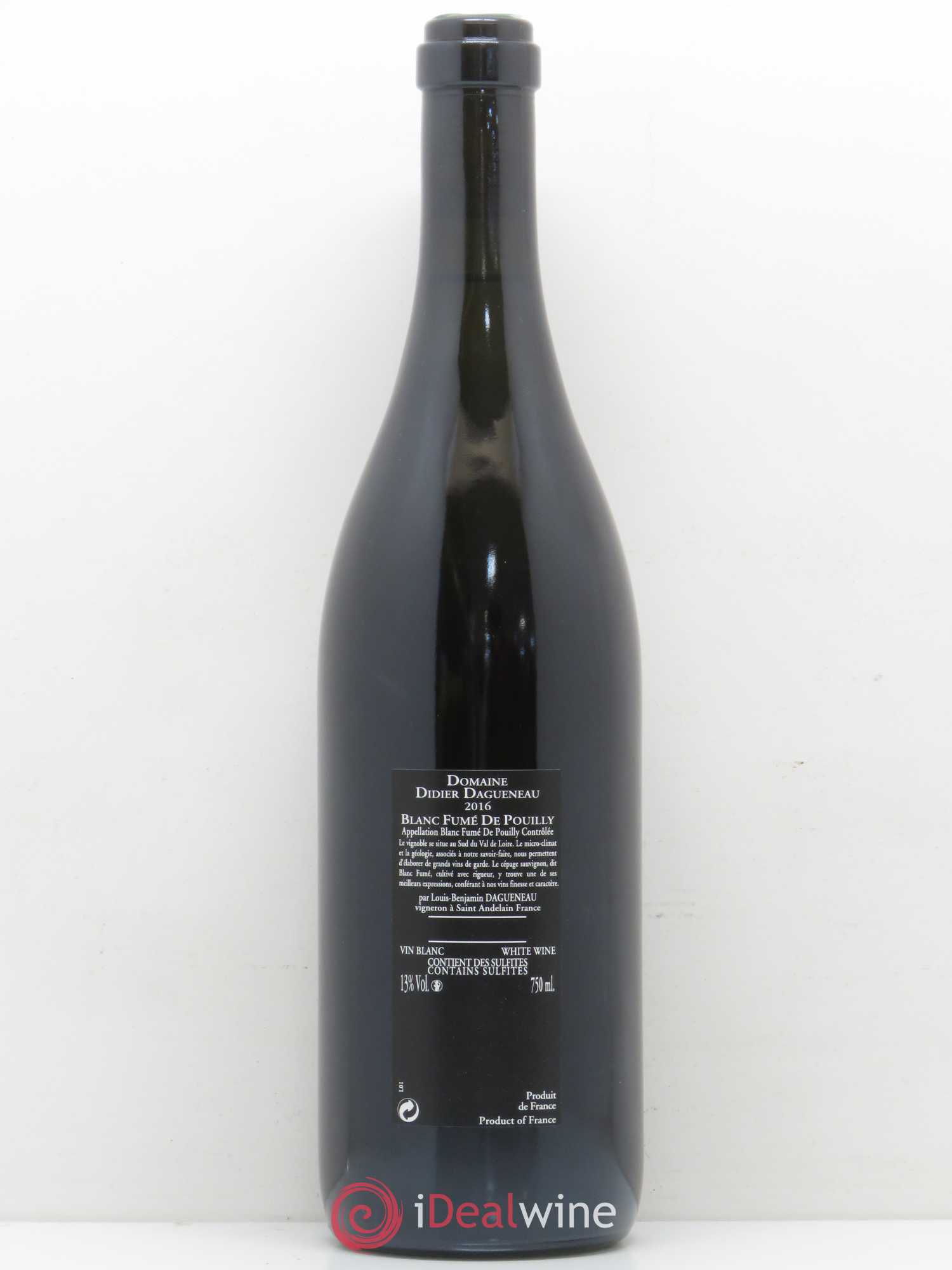 Vin de France (anciennement Pouilly-Fumé) Silex Dagueneau (Domaine Didier - Louis-Benjamin) 2016 - Posten von 1 Flasche - 1
