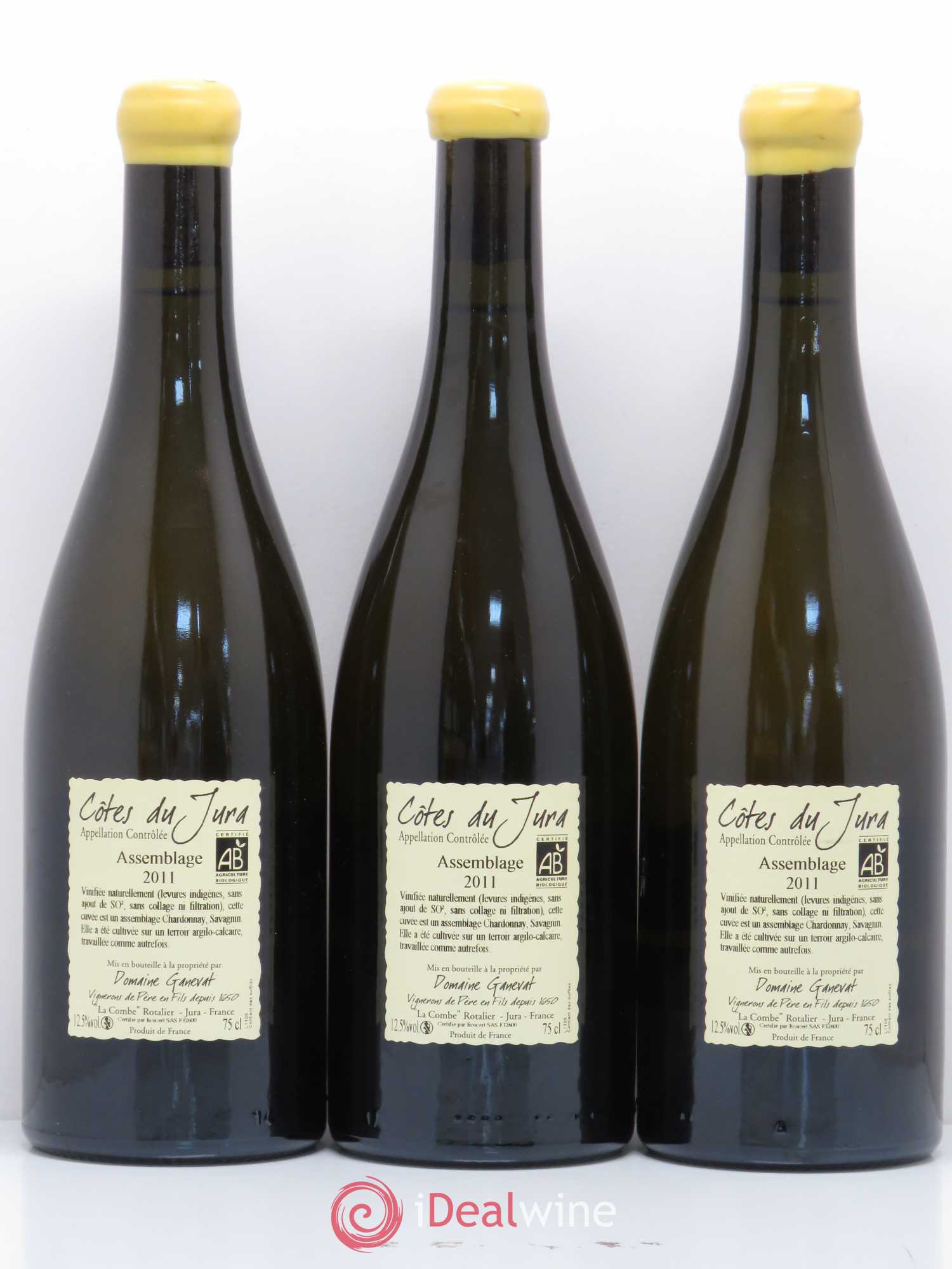 Côtes du Jura Cuvée Orégane Jean-François Ganevat (Domaine) 2011 - Lot de 3 bouteilles - 1