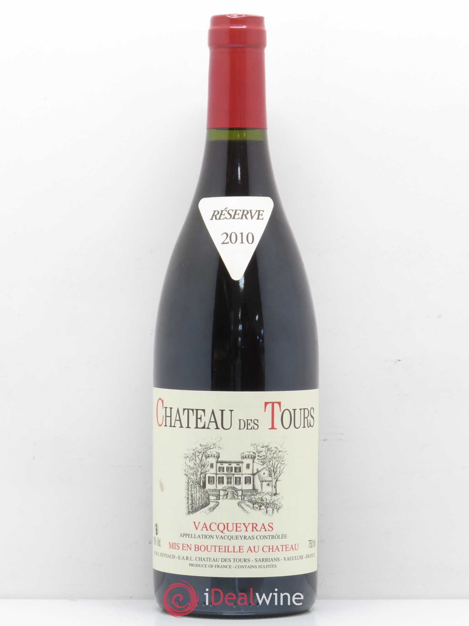 Vacqueyras Château des Tours Emmanuel Reynaud 2010 - Lot de 1 bouteille - 0