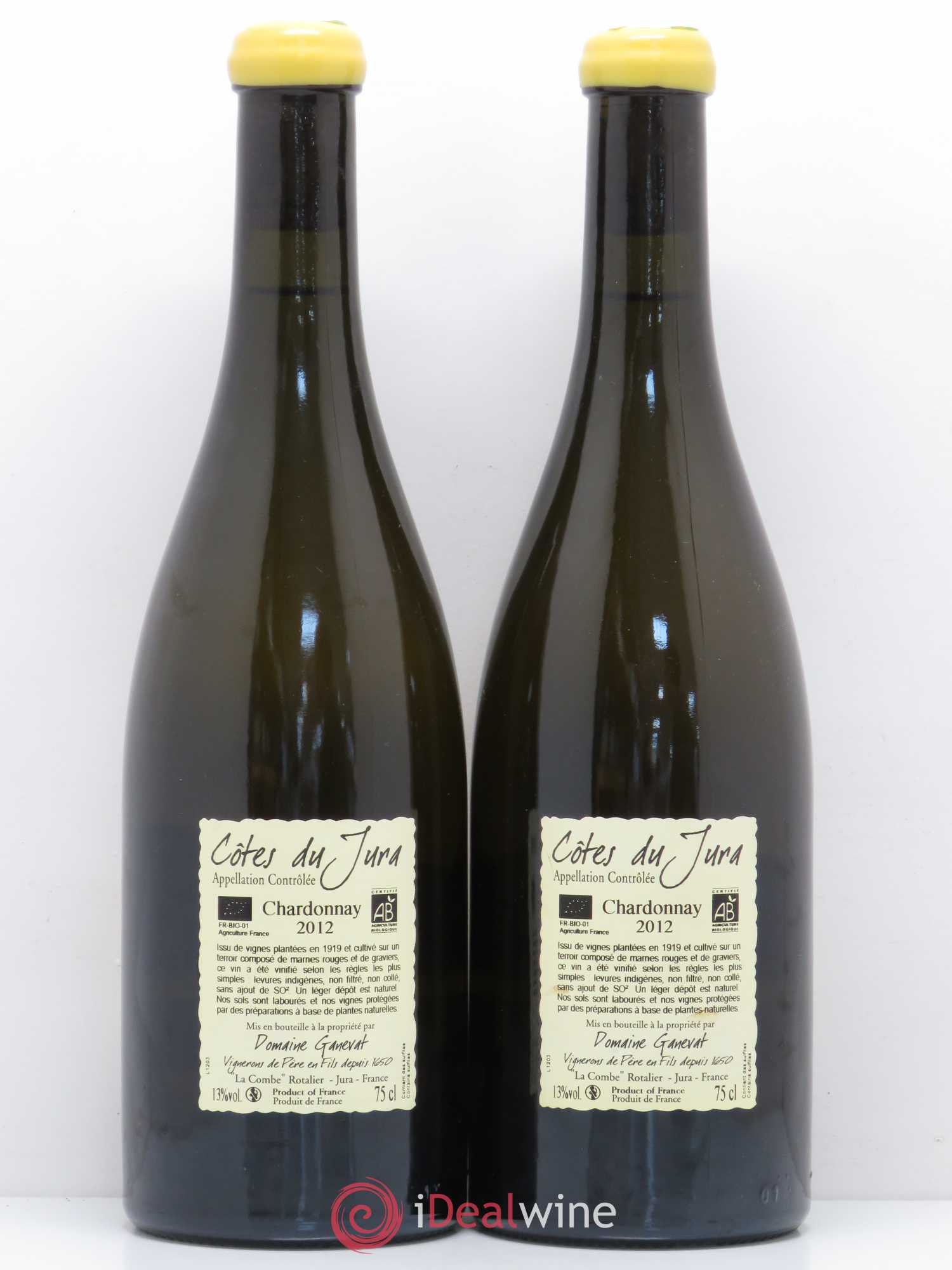 Côtes du Jura Les Grands Teppes Vieilles Vignes Jean-François Ganevat (Domaine) 2012 - Lot de 2 bouteilles - 1