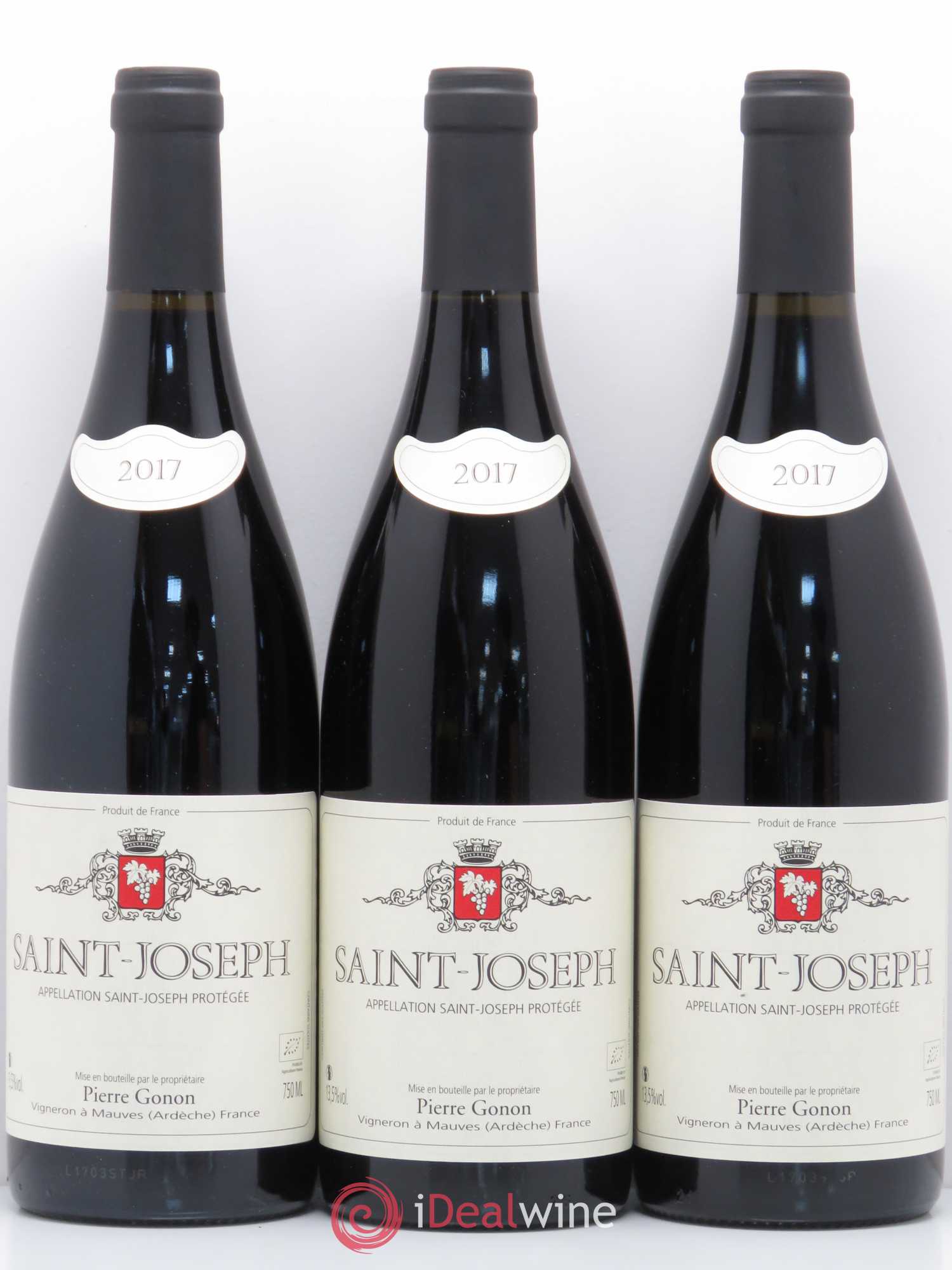 Saint-Joseph Gonon (Domaine) (sans prix de réserve) 2017 - Lot de 3 bouteilles - 0
