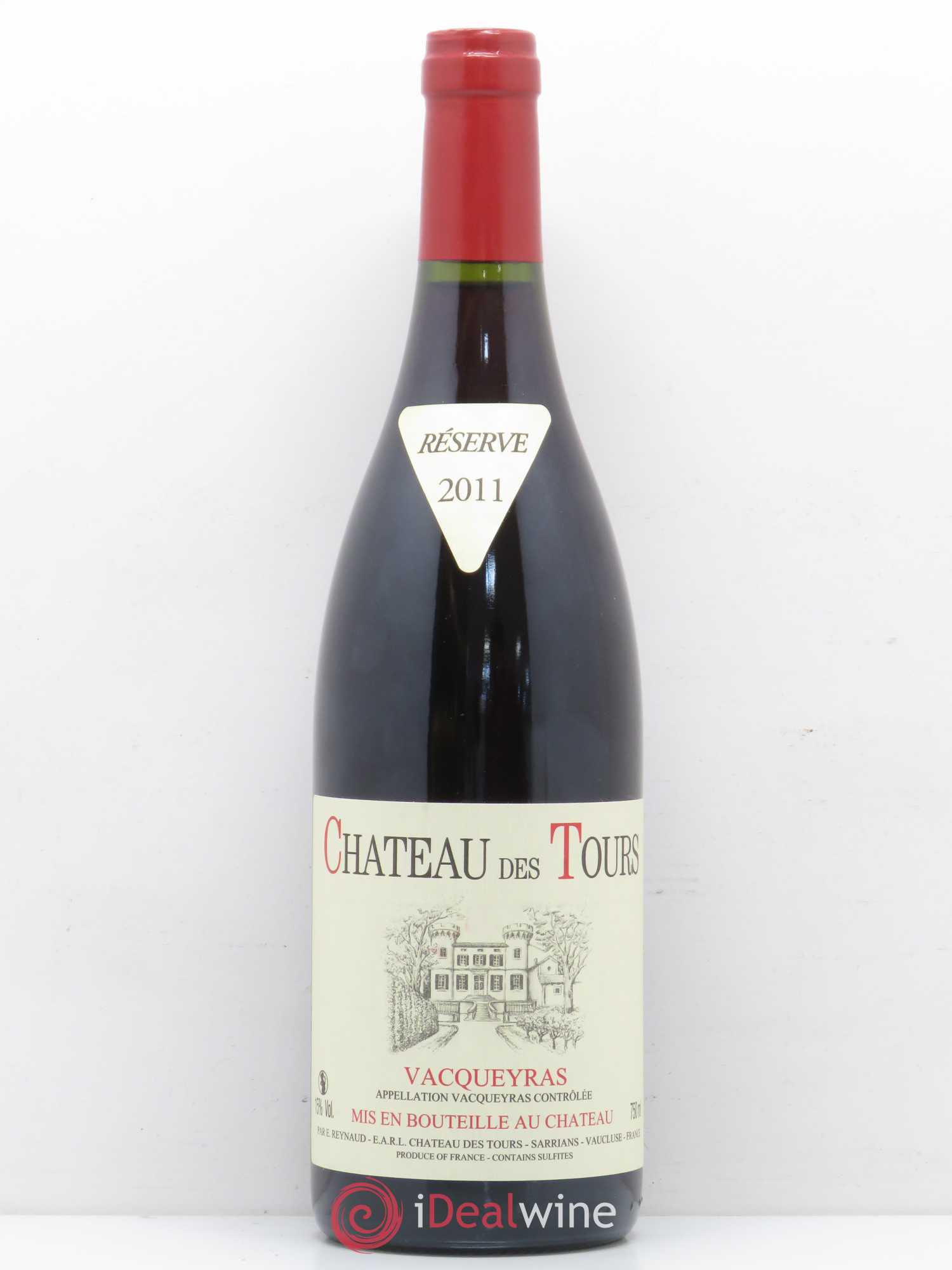 Vacqueyras Château des Tours Emmanuel Reynaud 2011 - Lot de 1 bouteille - 0
