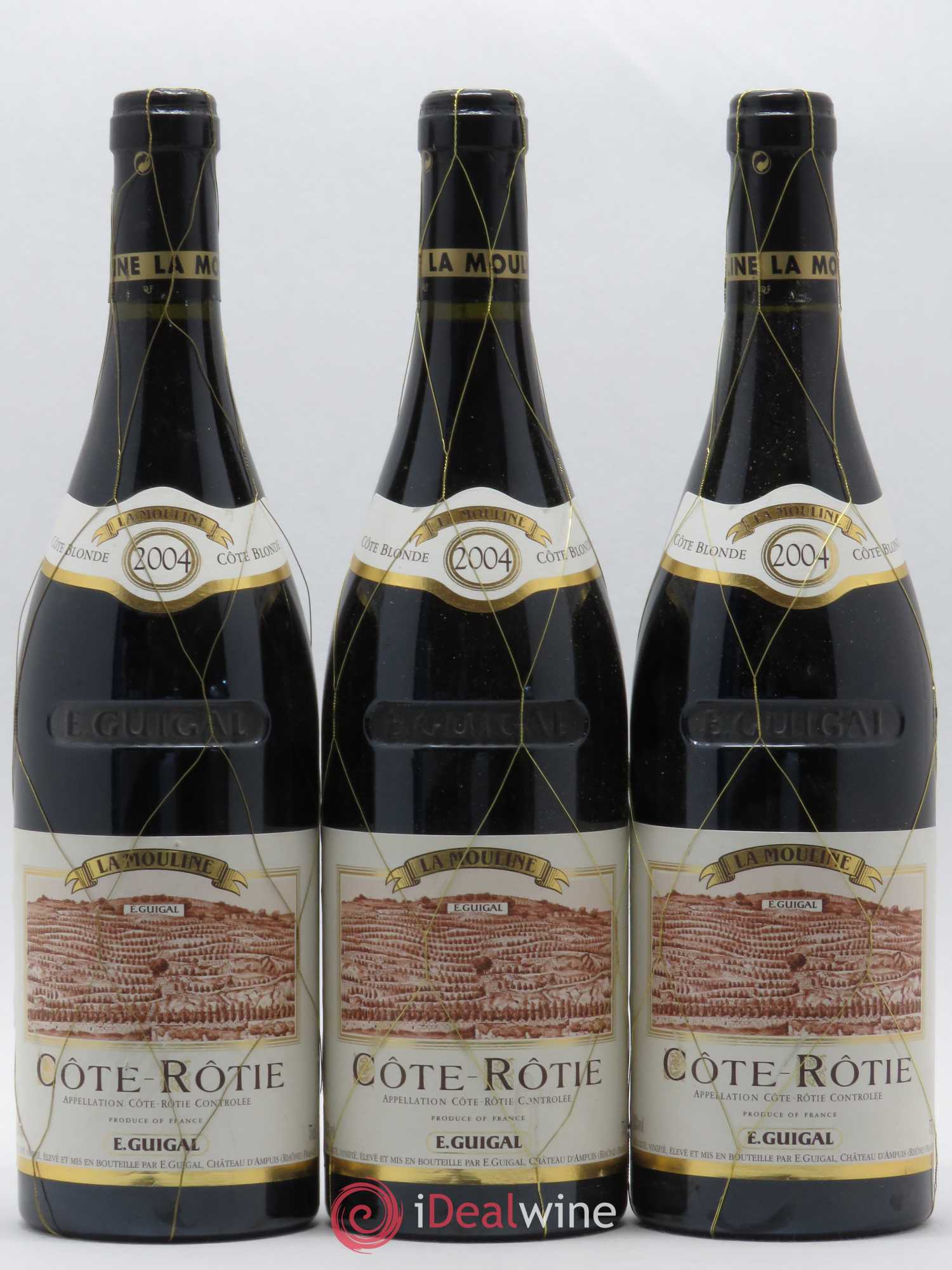Côte-Rôtie La Mouline Guigal (sans prix de réserve) 2004 - Lot de 3 bouteilles - 0