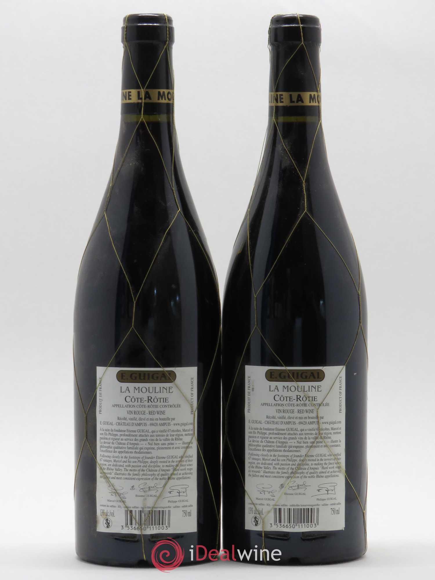 Côte-Rôtie La Mouline Guigal (sans prix de réserve) 2004 - Lot de 2 bouteilles - 1