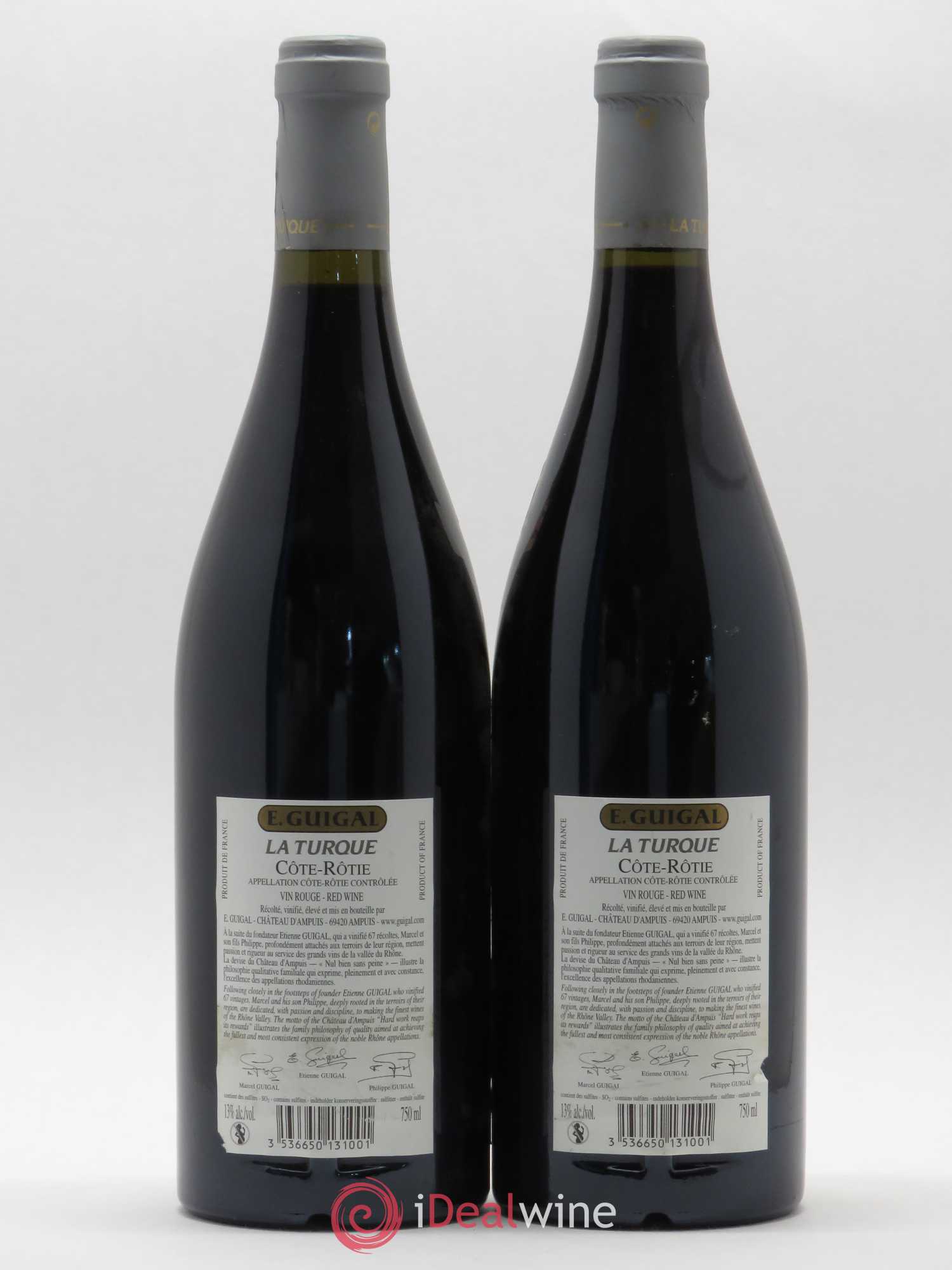 Côte-Rôtie La Turque Guigal 2004 - Lot de 2 bouteilles - 1