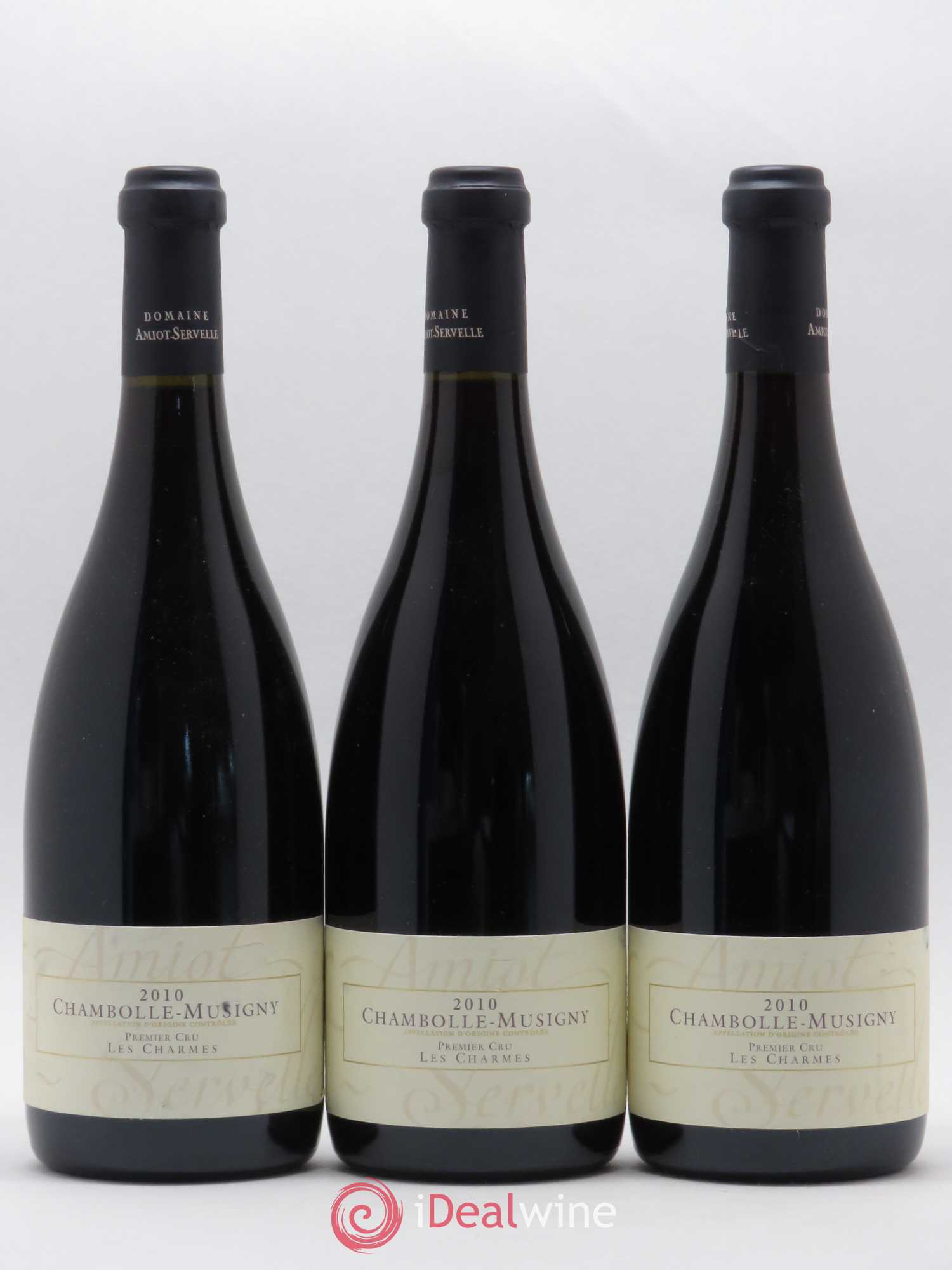 Chambolle-Musigny 1er Cru Les Charmes Amiot-Servelle (sans prix de réserve) 2010 - Lot de 3 bouteilles - 0