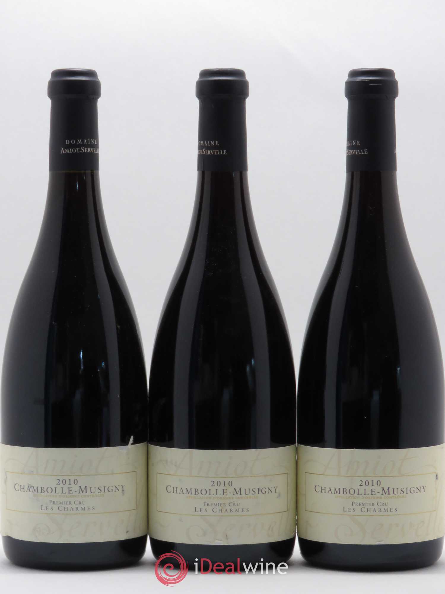 Chambolle-Musigny 1er Cru Les Charmes Amiot-Servelle (sans prix de réserve) 2010 - Lot de 3 bouteilles - 0