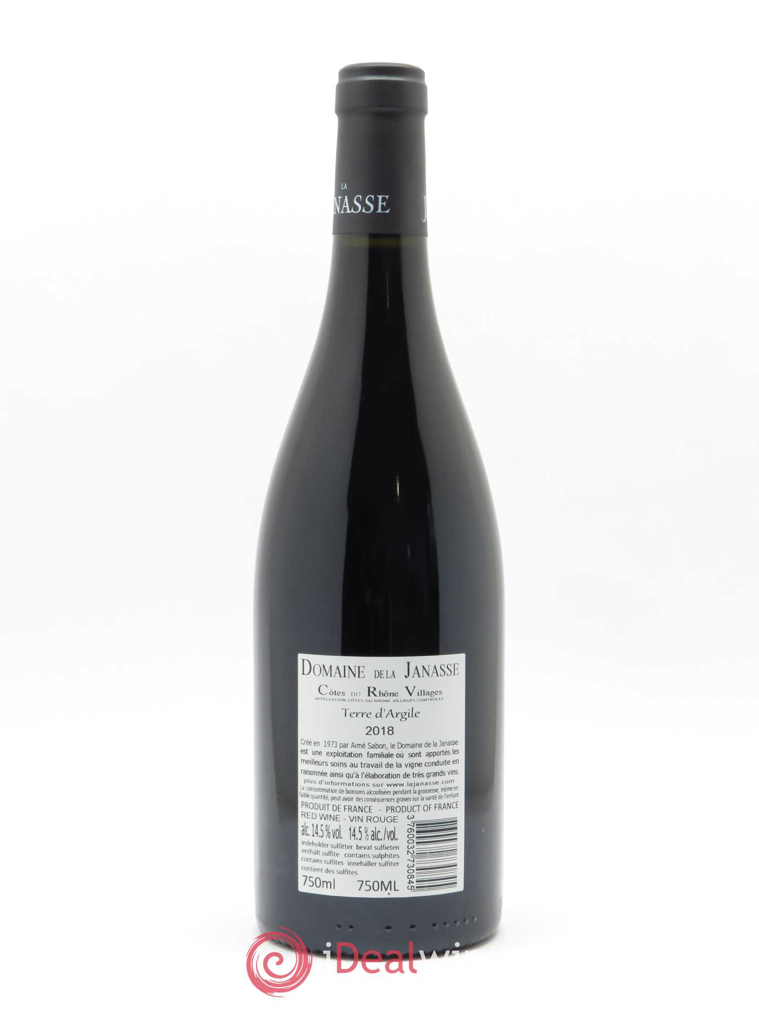 Côtes-du-Rhône-Villages Terre d'Argile La Janasse (Domaine de) 2018 - Lot de 1 bouteille - 1