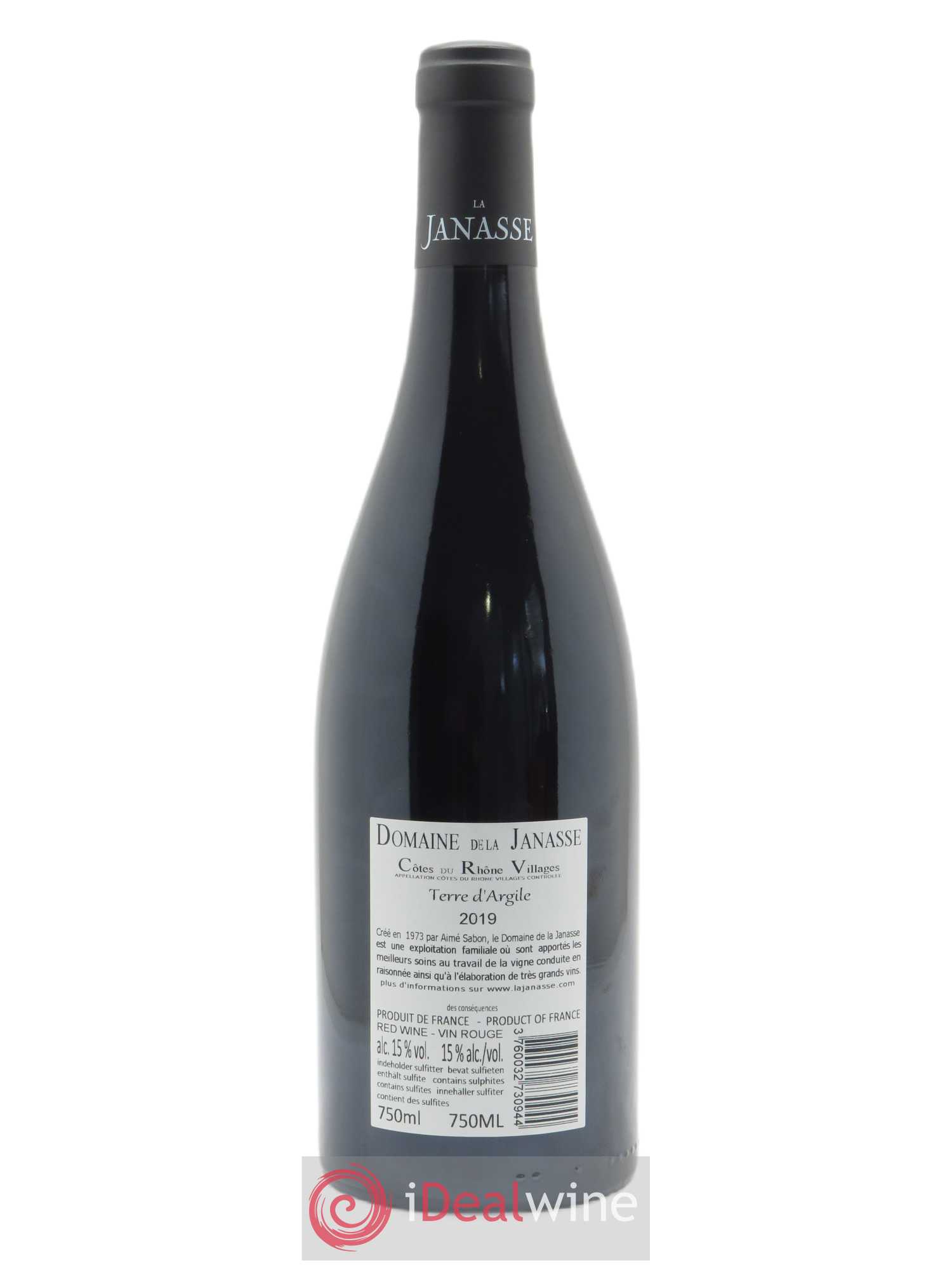 Côtes-du-Rhône-Villages Terre d'Argile La Janasse (Domaine de) 2019 - Lot de 1 bouteille - 1