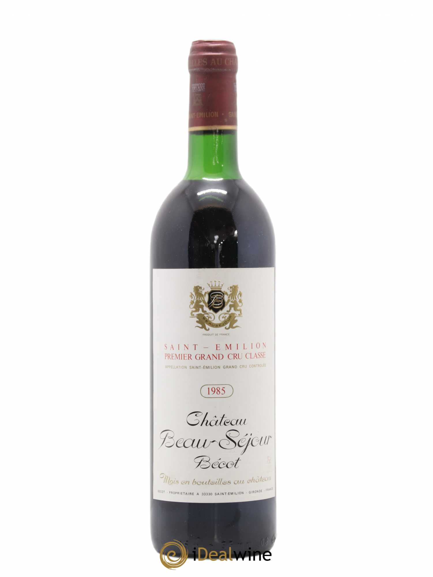 Château Beau-Séjour Bécot 1er Grand Cru Classé B 1985 - Lot de 1 bouteille - 0