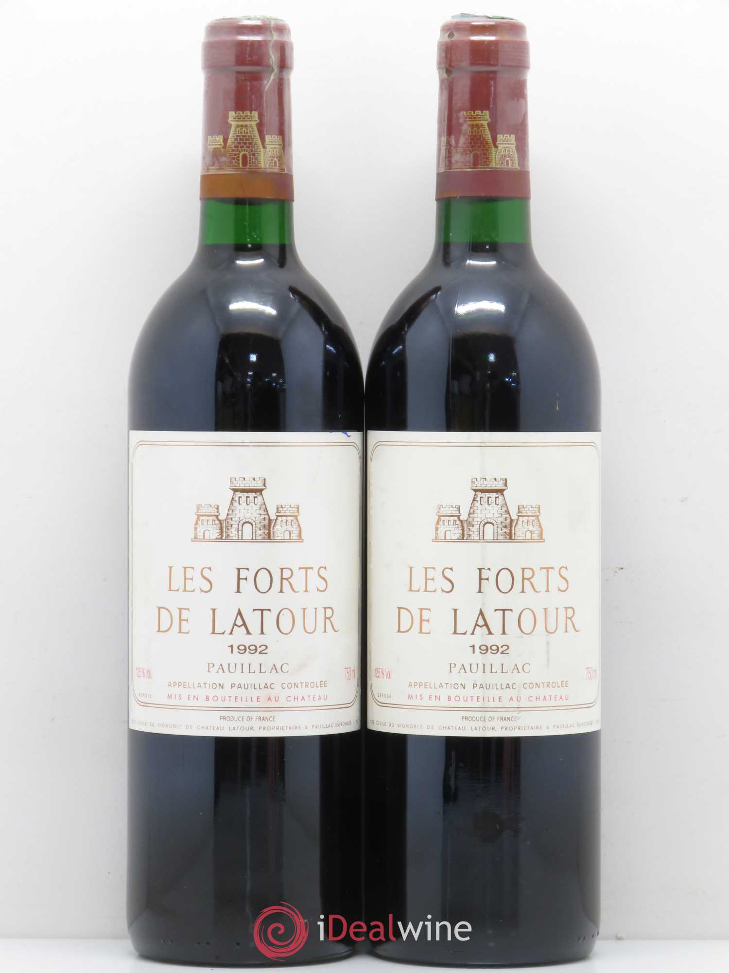 Les Forts de Latour Second Vin 1992 - Lot de 2 bouteilles - 0
