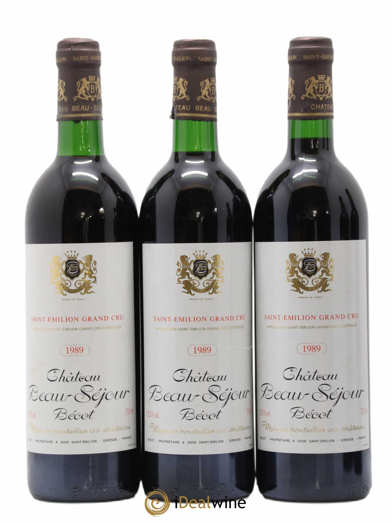 Château Beau-Séjour Bécot 1er Grand Cru Classé B 1989 - Lot de 12 bouteilles - 2